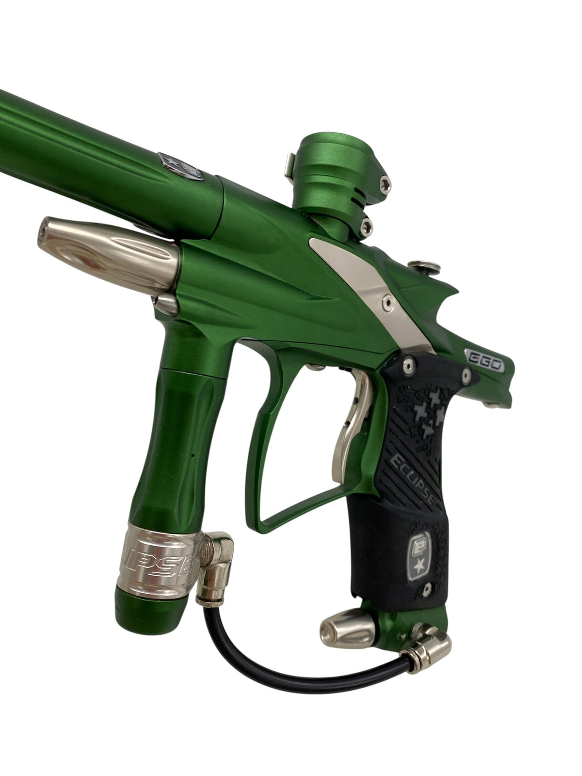 Used Planet Eclipse Ego 9 Paintball Gun Green/Silver Paintball Gun from CPXBrosPaintball Buy/Sell/Trade Paintball Markers, New Paintball Guns, Paintball Hoppers, Paintball Masks, and Hormesis Headbands