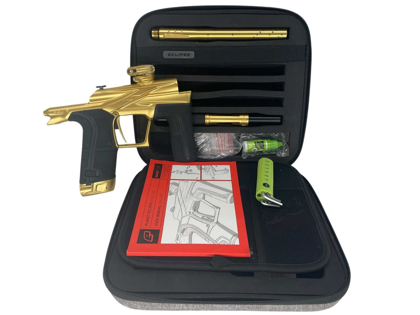 Used Planet Eclipse Ego LV2 Paintball Gun Gold Paintball Gun from CPXBrosPaintball Buy/Sell/Trade Paintball Markers, New Paintball Guns, Paintball Hoppers, Paintball Masks, and Hormesis Headbands