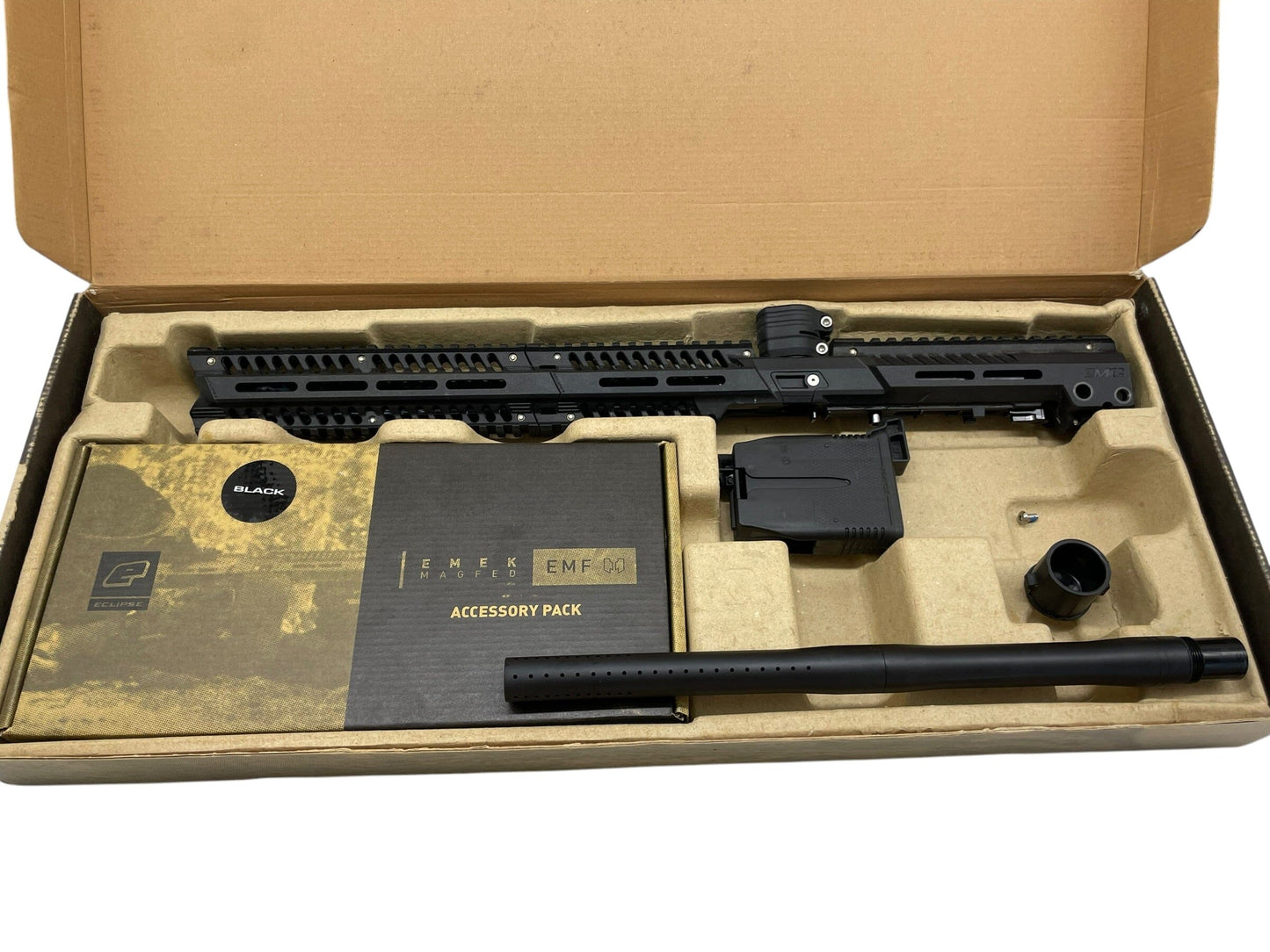 Used Planet Eclipse EMF100 Accessory Kit + Shroud + Mag Paintball Gun from CPXBrosPaintball Buy/Sell/Trade Paintball Markers, New Paintball Guns, Paintball Hoppers, Paintball Masks, and Hormesis Headbands
