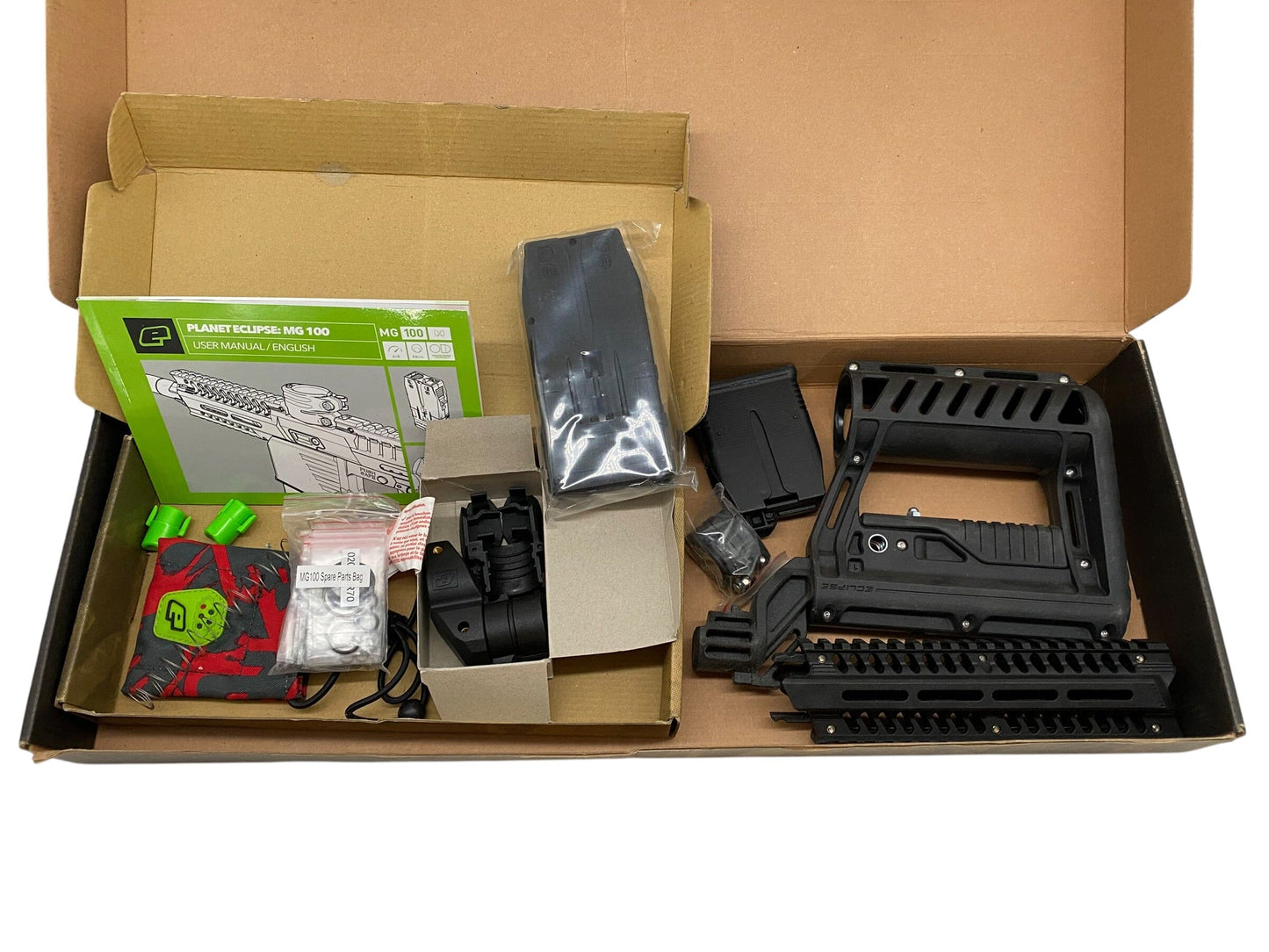 Used Planet Eclipse EMF100 Accessory Pack + Stock + Shroud Paintball Gun from CPXBrosPaintball Buy/Sell/Trade Paintball Markers, New Paintball Guns, Paintball Hoppers, Paintball Masks, and Hormesis Headbands