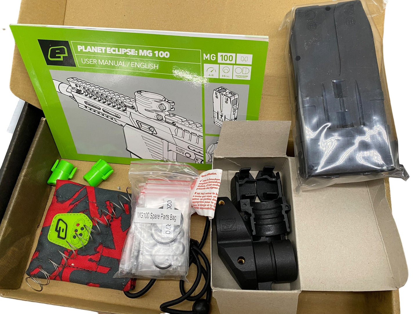 Used Planet Eclipse EMF100 Accessory Pack + Stock + Shroud Paintball Gun from CPXBrosPaintball Buy/Sell/Trade Paintball Markers, New Paintball Guns, Paintball Hoppers, Paintball Masks, and Hormesis Headbands