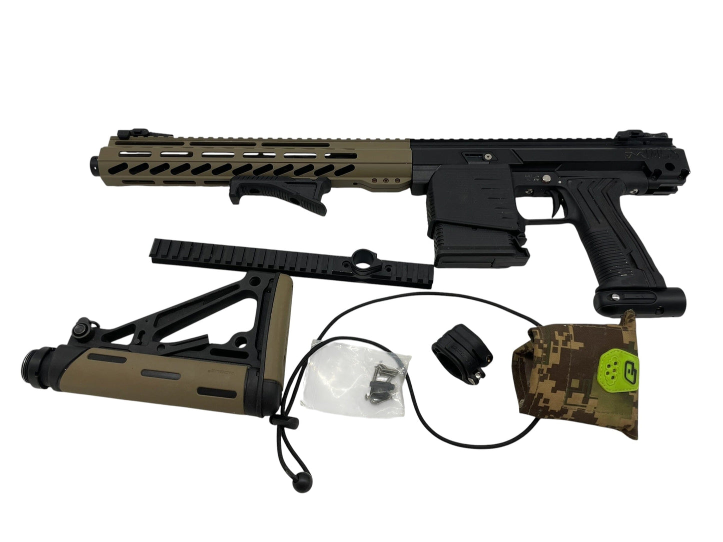 Used Planet Eclipse EMF100 Black/Tan Paintball Gun Paintball Gun from CPXBrosPaintball Buy/Sell/Trade Paintball Markers, New Paintball Guns, Paintball Hoppers, Paintball Masks, and Hormesis Headbands
