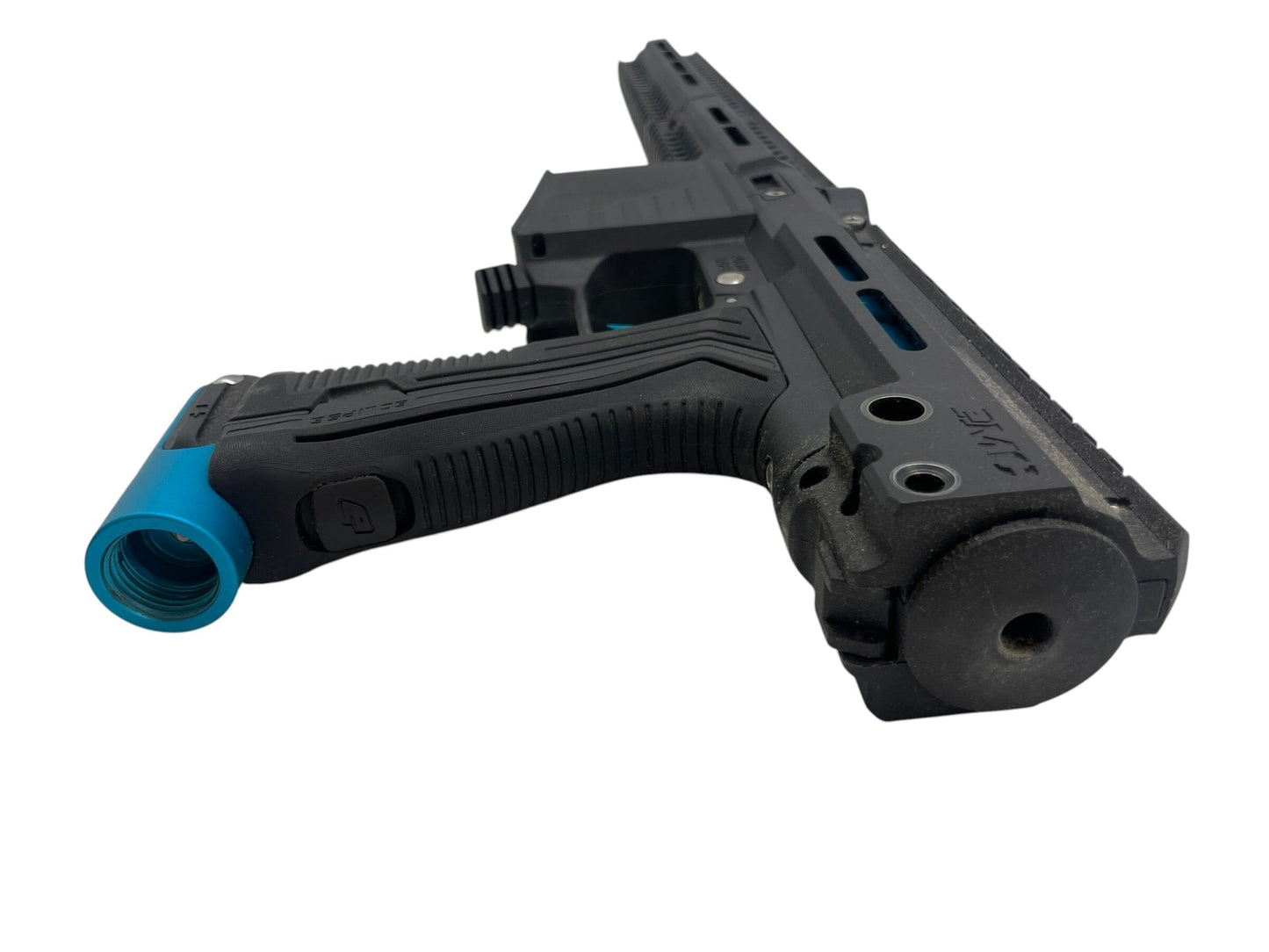 Used Planet Eclipse EMF100 Black/Teal Paintball Gun Paintball Gun from CPXBrosPaintball Buy/Sell/Trade Paintball Markers, New Paintball Guns, Paintball Hoppers, Paintball Masks, and Hormesis Headbands