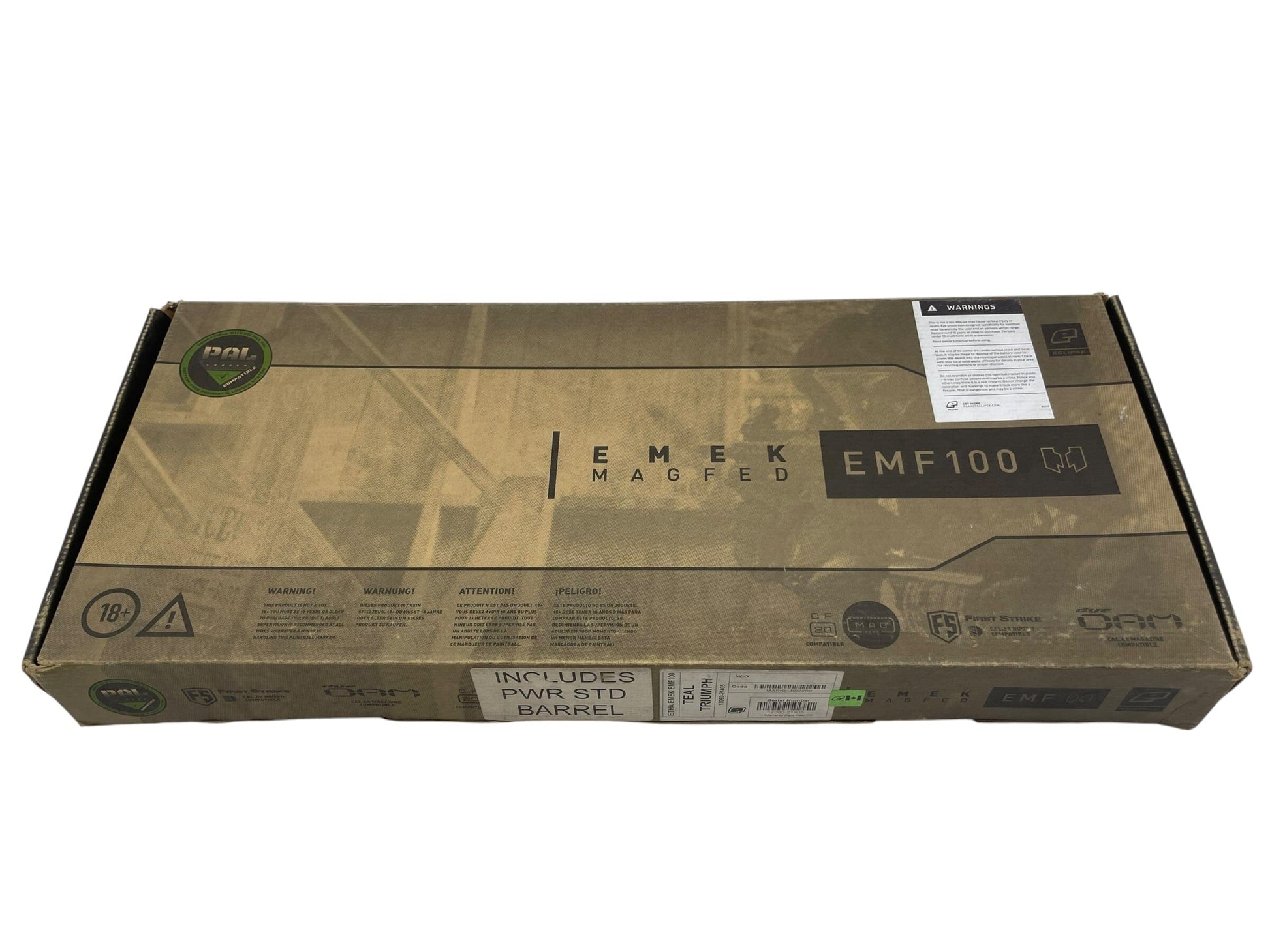 Used Planet Eclipse EMF100 Black/Teal Paintball Gun Paintball Gun from CPXBrosPaintball Buy/Sell/Trade Paintball Markers, New Paintball Guns, Paintball Hoppers, Paintball Masks, and Hormesis Headbands
