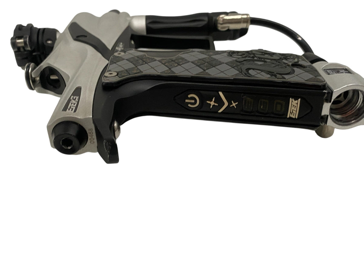 Used Planet Eclipse Etek 3 AM Silver/Black Paintball Gun Paintball Gun from CPXBrosPaintball Buy/Sell/Trade Paintball Markers, New Paintball Guns, Paintball Hoppers, Paintball Masks, and Hormesis Headbands