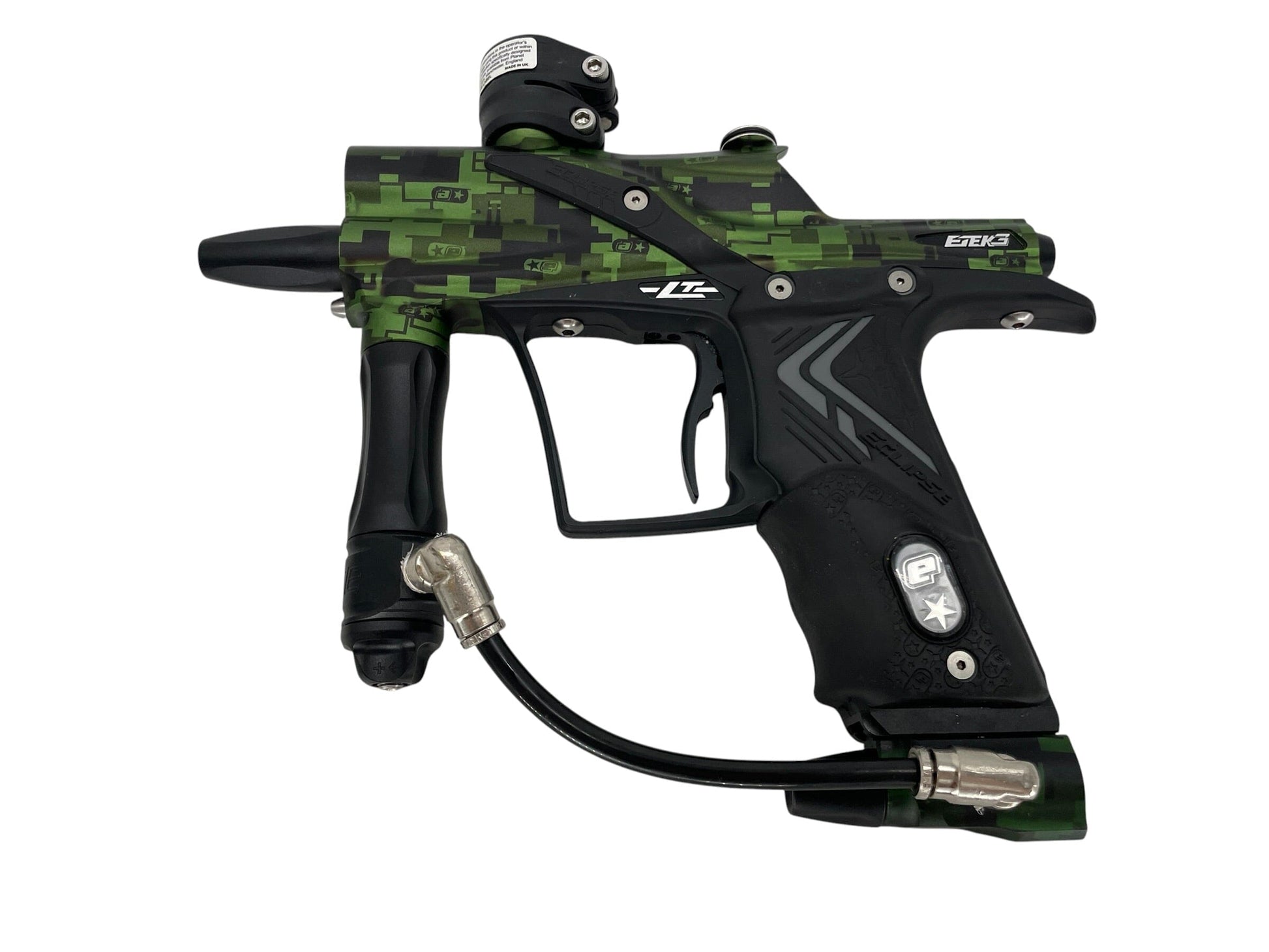 Used Planet Eclipse Etek 3 LT Green Camo Paintball Gun Paintball Gun from CPXBrosPaintball Buy/Sell/Trade Paintball Markers, New Paintball Guns, Paintball Hoppers, Paintball Masks, and Hormesis Headbands