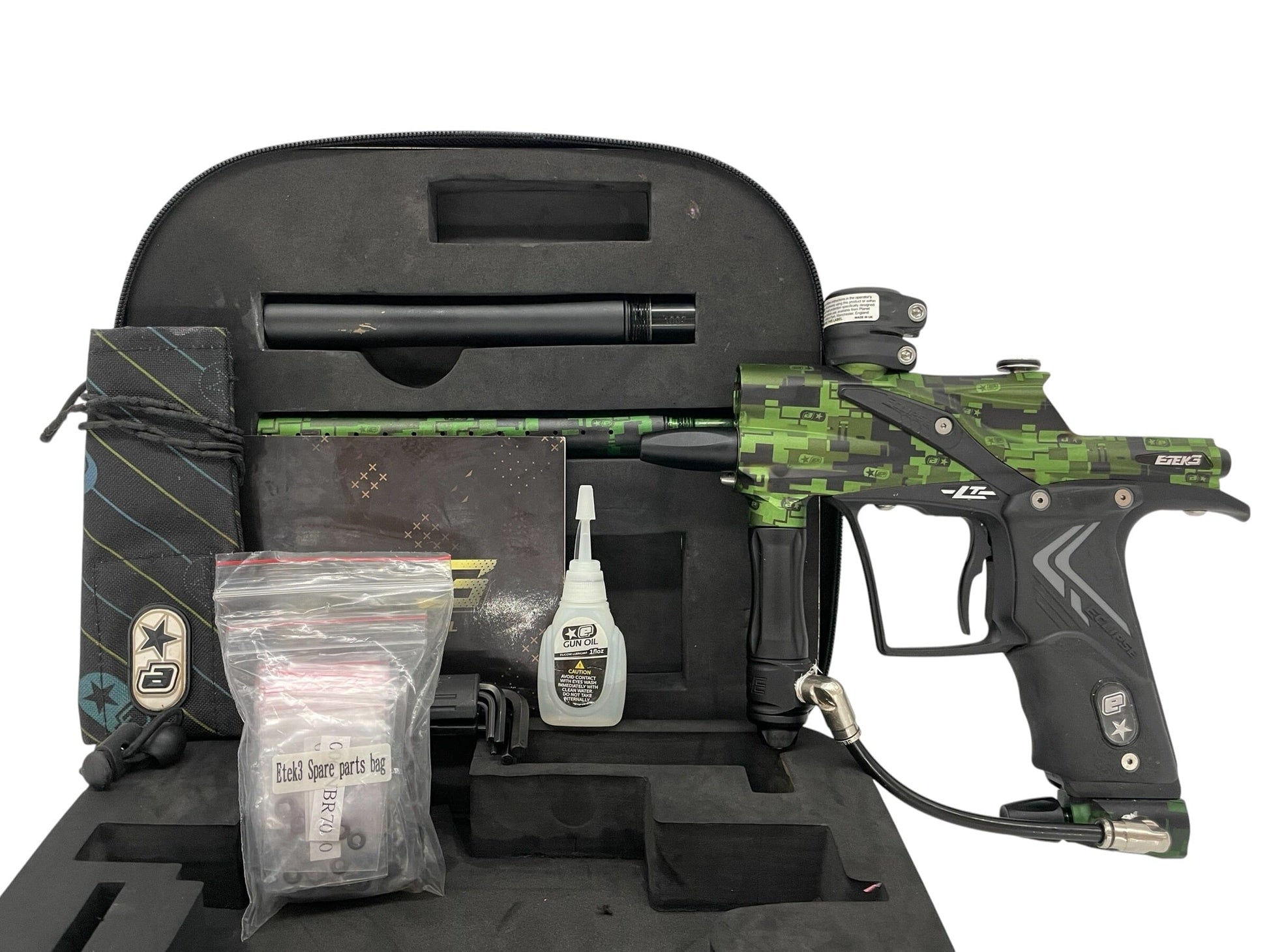 Used Planet Eclipse Etek 3 LT Green Camo Paintball Gun Paintball Gun from CPXBrosPaintball Buy/Sell/Trade Paintball Markers, New Paintball Guns, Paintball Hoppers, Paintball Masks, and Hormesis Headbands