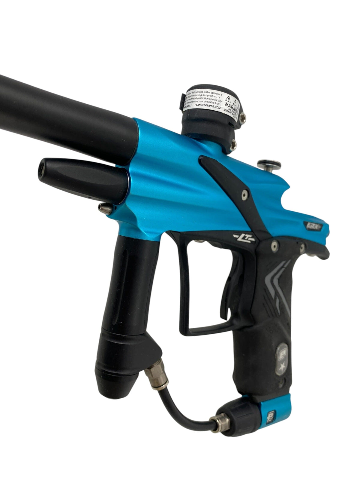 Used Planet Eclipse Etek 4 Lt Paintball Gun Blue Paintball Gun from CPXBrosPaintball Buy/Sell/Trade Paintball Markers, New Paintball Guns, Paintball Hoppers, Paintball Masks, and Hormesis Headbands