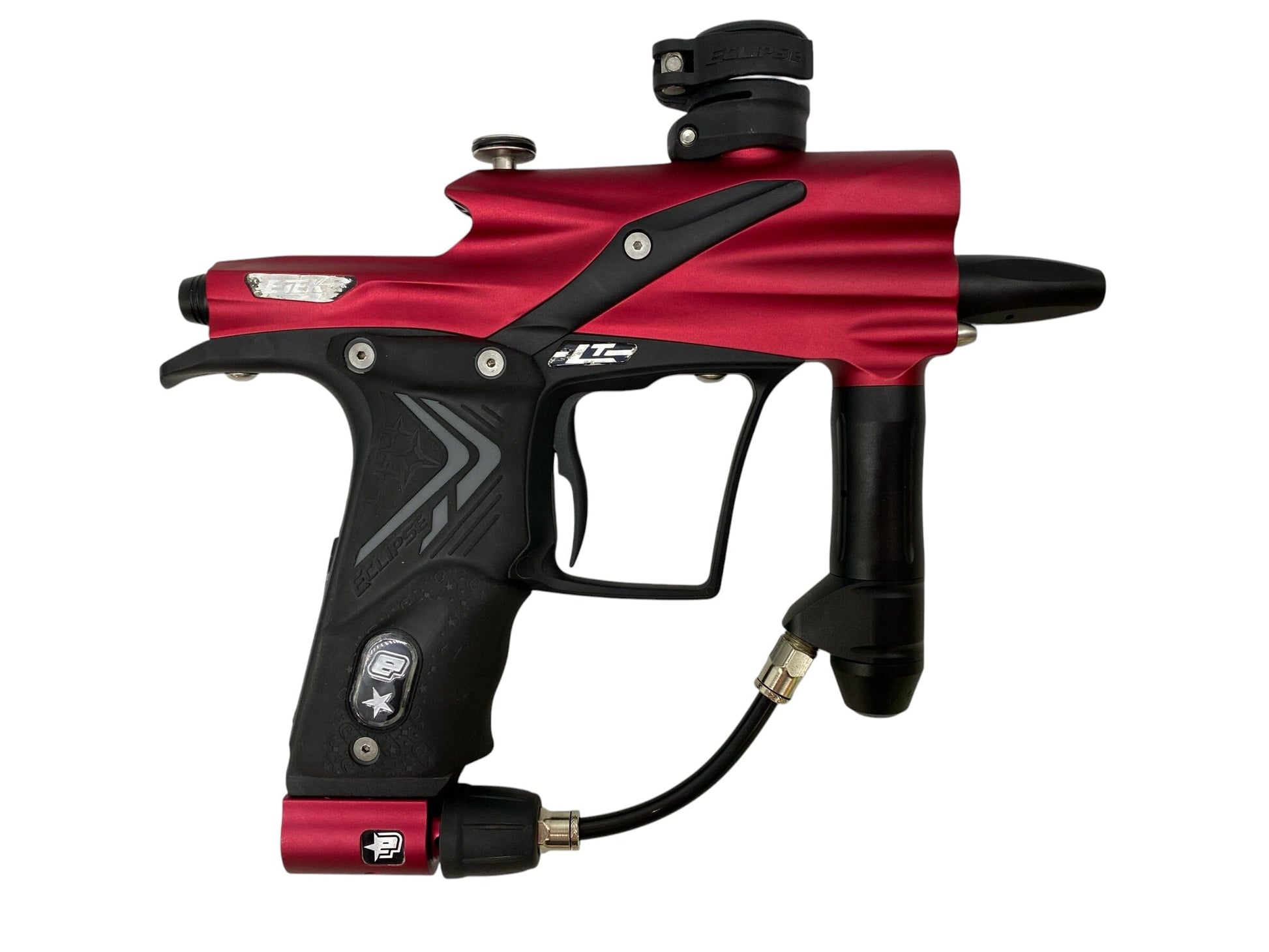 Used Planet Eclipse Etek 4 LT Red/Black Paintball Gun Paintball Gun from CPXBrosPaintball Buy/Sell/Trade Paintball Markers, New Paintball Guns, Paintball Hoppers, Paintball Masks, and Hormesis Headbands