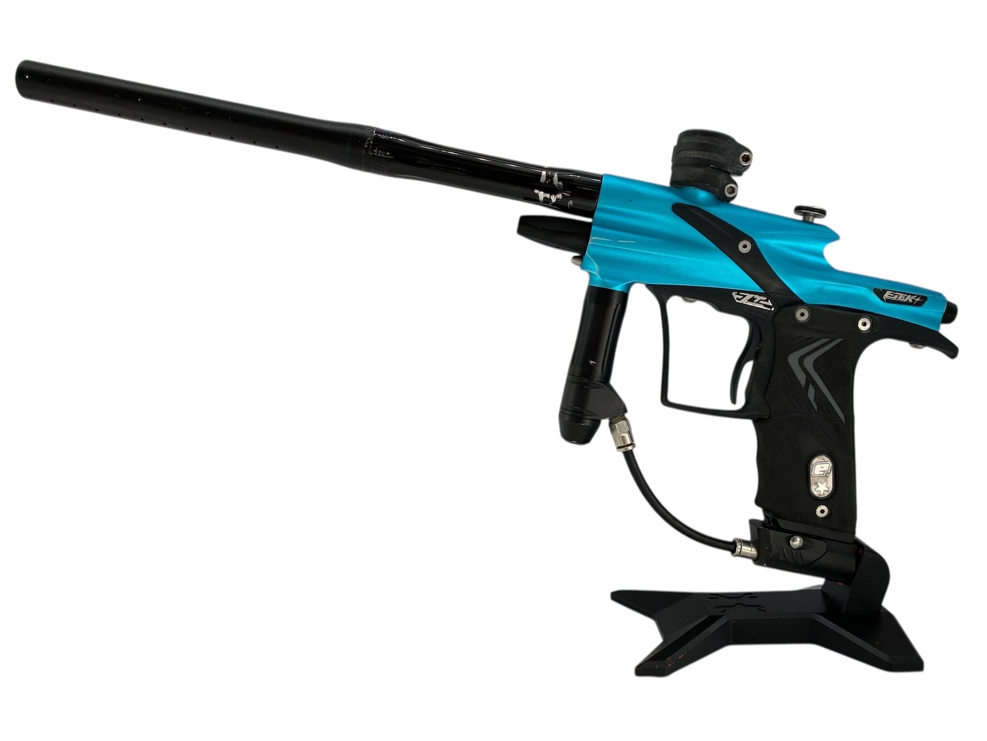 Used Planet Eclipse Etek 4 Paintball Gun Teal/Black Paintball Gun from CPXBrosPaintball Buy/Sell/Trade Paintball Markers, New Paintball Guns, Paintball Hoppers, Paintball Masks, and Hormesis Headbands
