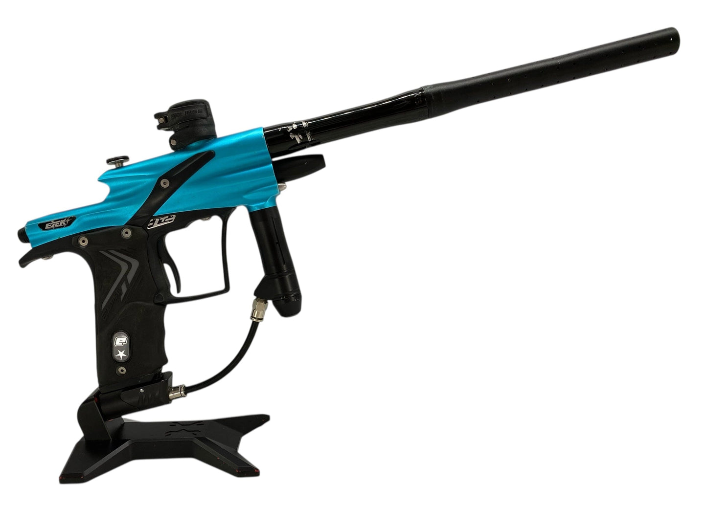 Used Planet Eclipse Etek 4 Paintball Gun Teal/Black Paintball Gun from CPXBrosPaintball Buy/Sell/Trade Paintball Markers, New Paintball Guns, Paintball Hoppers, Paintball Masks, and Hormesis Headbands