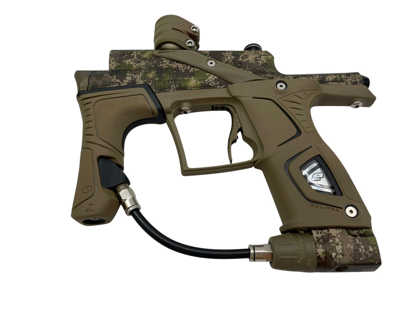 Used Planet Eclipse Etek 5 HDE Camo Paintball Gun Paintball Gun from CPXBrosPaintball Buy/Sell/Trade Paintball Markers, New Paintball Guns, Paintball Hoppers, Paintball Masks, and Hormesis Headbands
