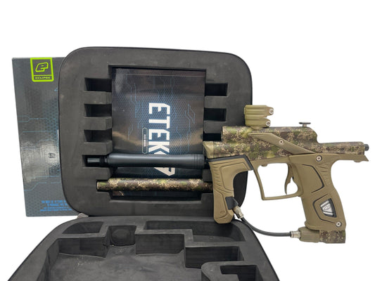 Used Planet Eclipse Etek 5 HDE Camo Paintball Gun Paintball Gun from CPXBrosPaintball Buy/Sell/Trade Paintball Markers, New Paintball Guns, Paintball Hoppers, Paintball Masks, and Hormesis Headbands