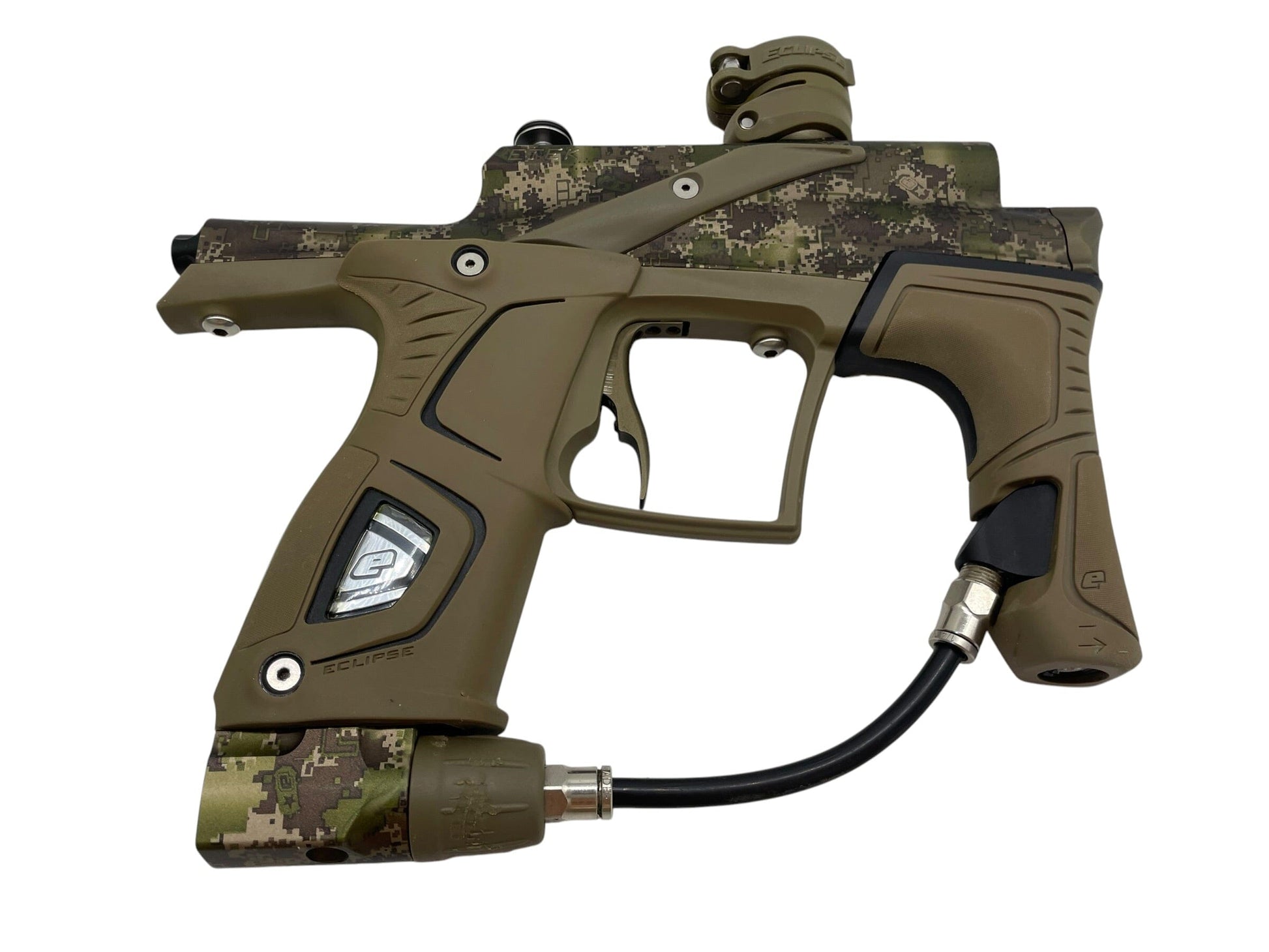 Used Planet Eclipse Etek 5 HDE Camo Paintball Gun Paintball Gun from CPXBrosPaintball Buy/Sell/Trade Paintball Markers, New Paintball Guns, Paintball Hoppers, Paintball Masks, and Hormesis Headbands