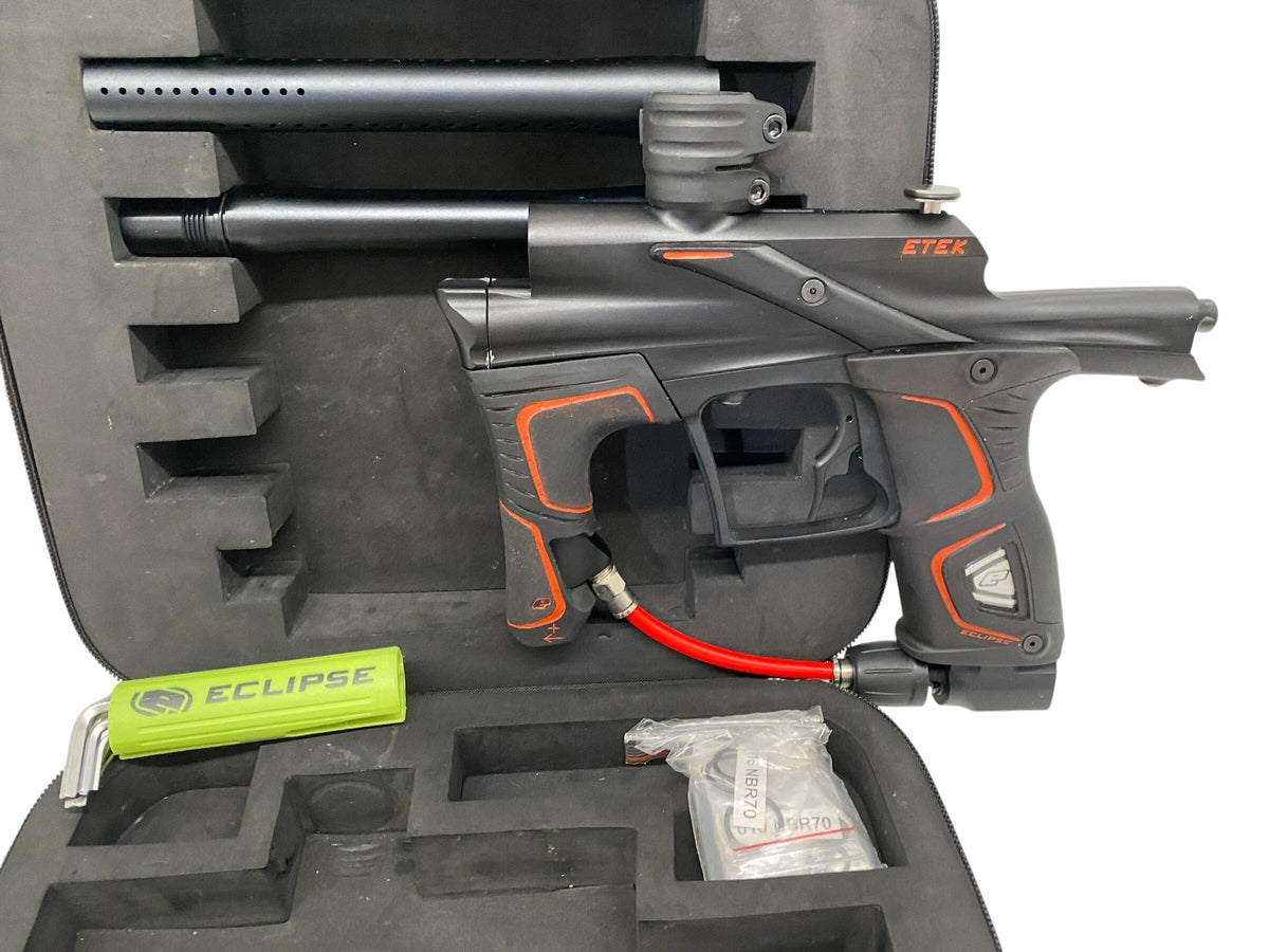Used Planet Eclipse Etek 5 Midnight + OLED Board Paintball Gun Paintball Gun from CPXBrosPaintball Buy/Sell/Trade Paintball Markers, New Paintball Guns, Paintball Hoppers, Paintball Masks, and Hormesis Headbands