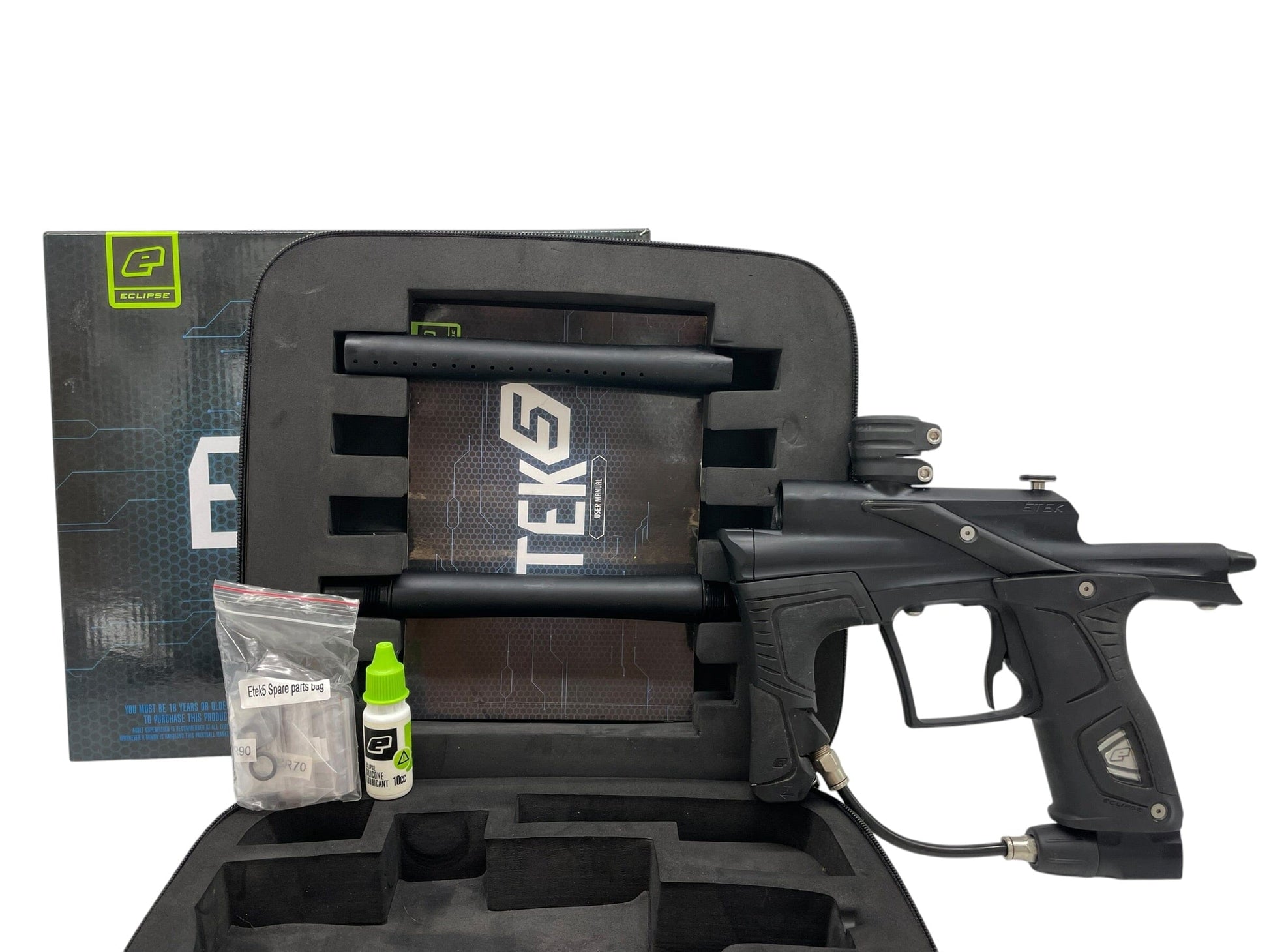 Used Planet Eclipse Etek 5 Midnight OLED Paintball Gun Paintball Gun from CPXBrosPaintball Buy/Sell/Trade Paintball Markers, New Paintball Guns, Paintball Hoppers, Paintball Masks, and Hormesis Headbands