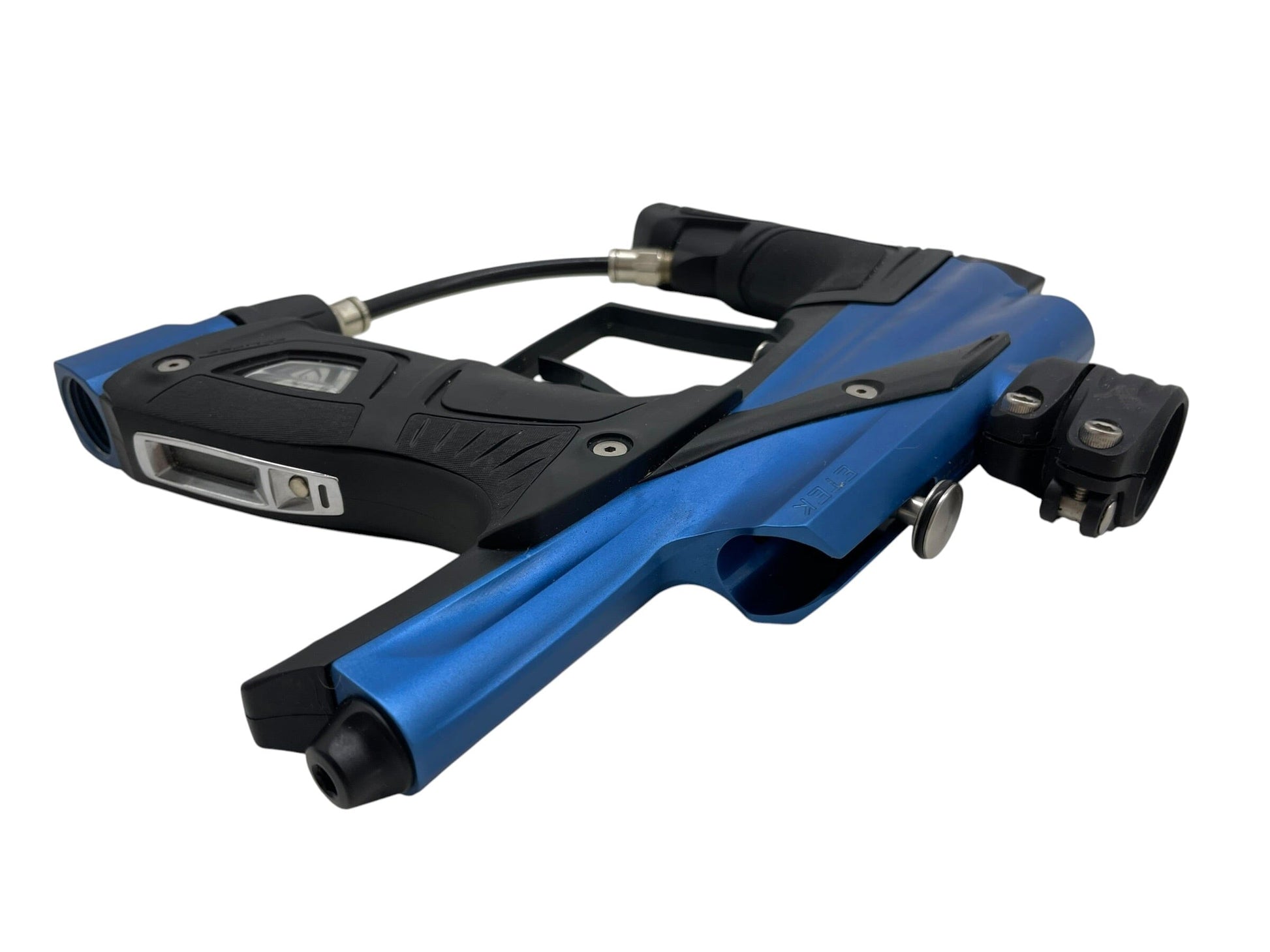 Used Planet Eclipse Etek 5 OLED Blue/Black Paintball Gun Paintball Gun from CPXBrosPaintball Buy/Sell/Trade Paintball Markers, New Paintball Guns, Paintball Hoppers, Paintball Masks, and Hormesis Headbands
