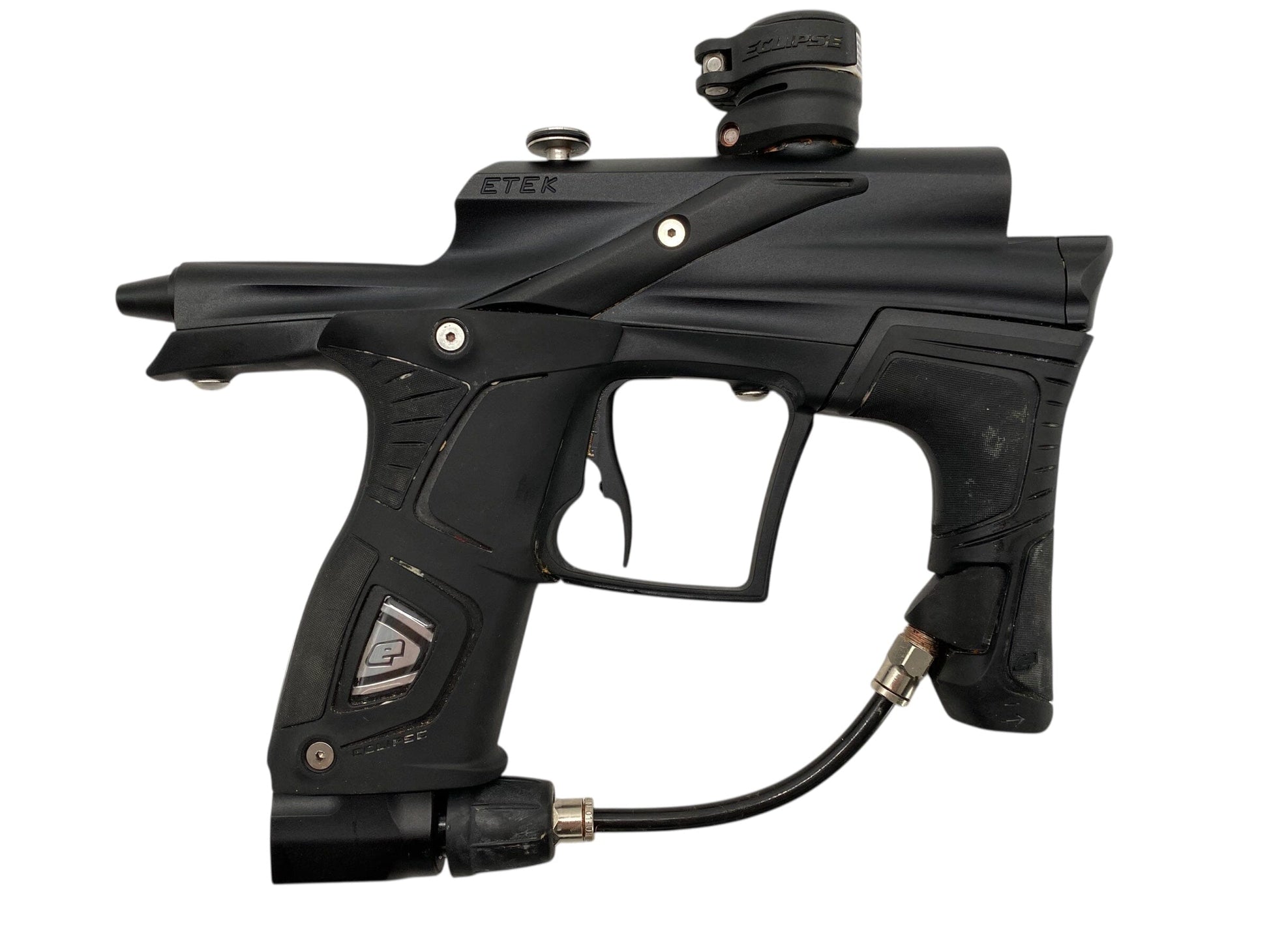 Used Planet Eclipse Etek 5 Paintball Gun Black Paintball Gun from CPXBrosPaintball Buy/Sell/Trade Paintball Markers, New Paintball Guns, Paintball Hoppers, Paintball Masks, and Hormesis Headbands