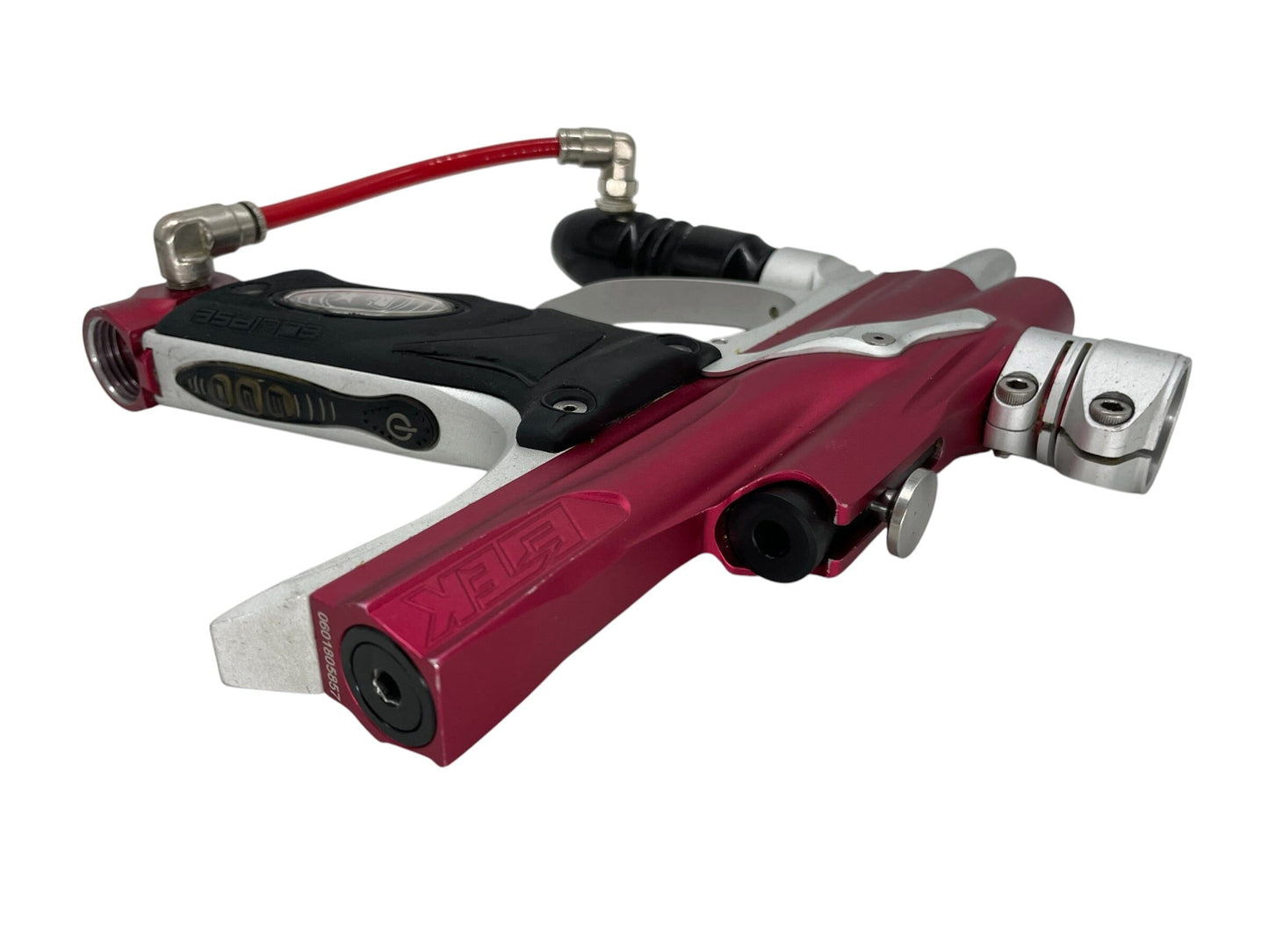 Used Planet Eclipse ETEK Red/Silver Paintball Gun Paintball Gun from CPXBrosPaintball Buy/Sell/Trade Paintball Markers, New Paintball Guns, Paintball Hoppers, Paintball Masks, and Hormesis Headbands