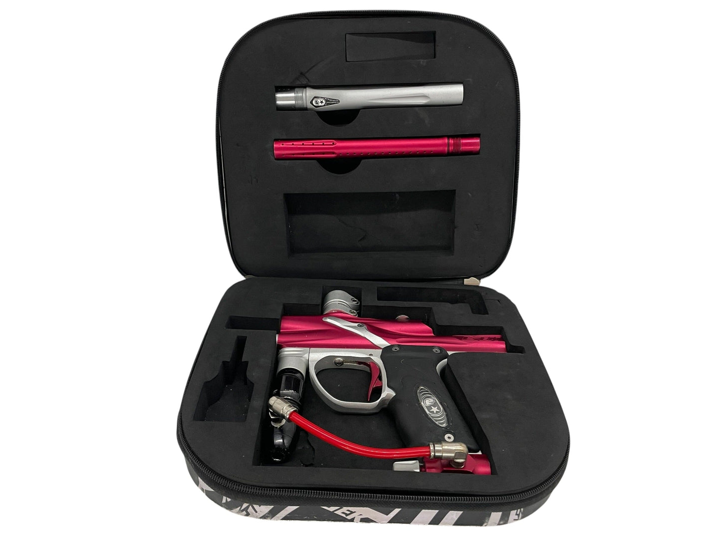 Used Planet Eclipse ETEK Red/Silver Paintball Gun Paintball Gun from CPXBrosPaintball Buy/Sell/Trade Paintball Markers, New Paintball Guns, Paintball Hoppers, Paintball Masks, and Hormesis Headbands