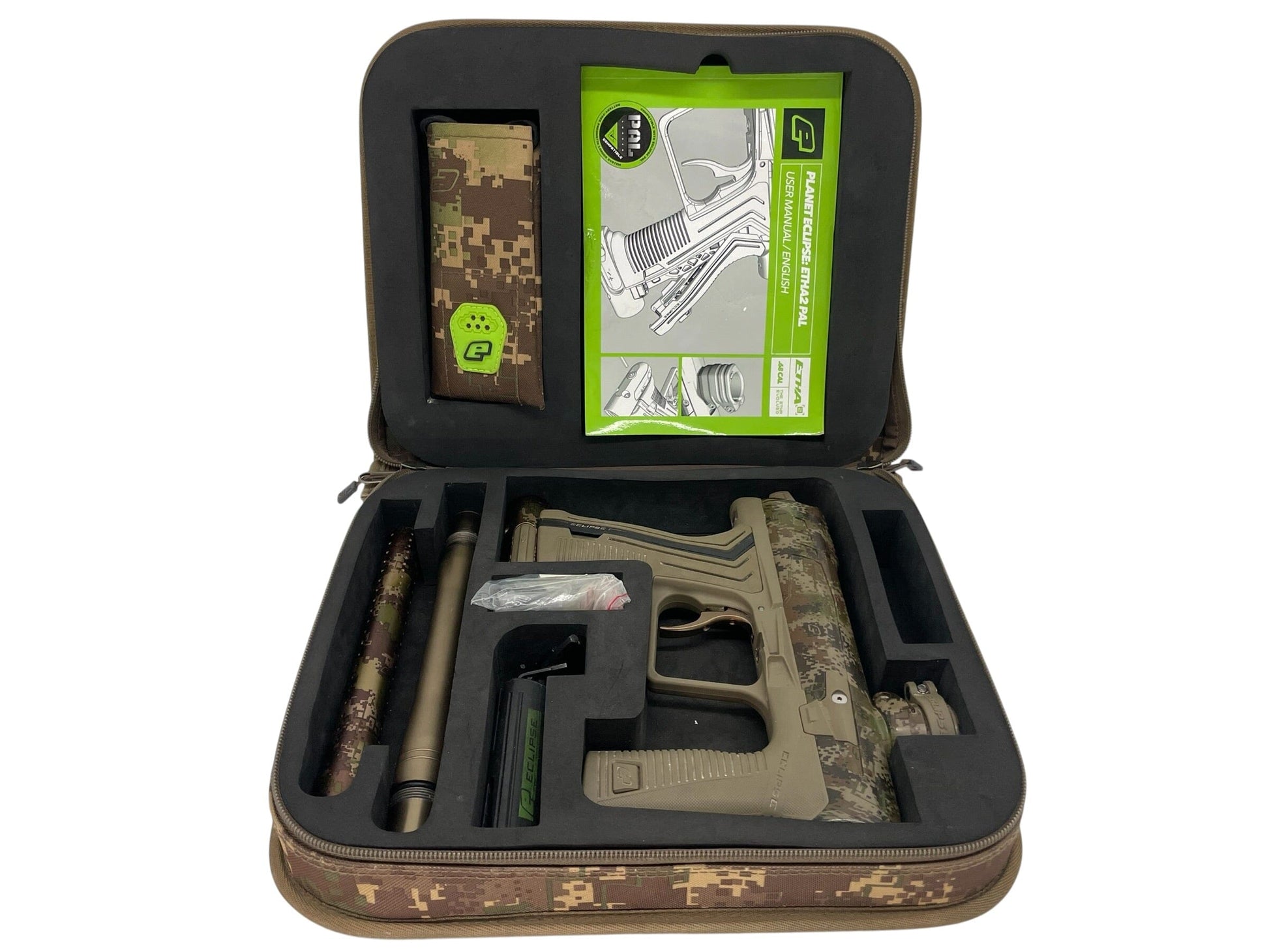 Used Planet Eclipse Etha 2 Camo Paintball Gun Paintball Gun from CPXBrosPaintball Buy/Sell/Trade Paintball Markers, New Paintball Guns, Paintball Hoppers, Paintball Masks, and Hormesis Headbands