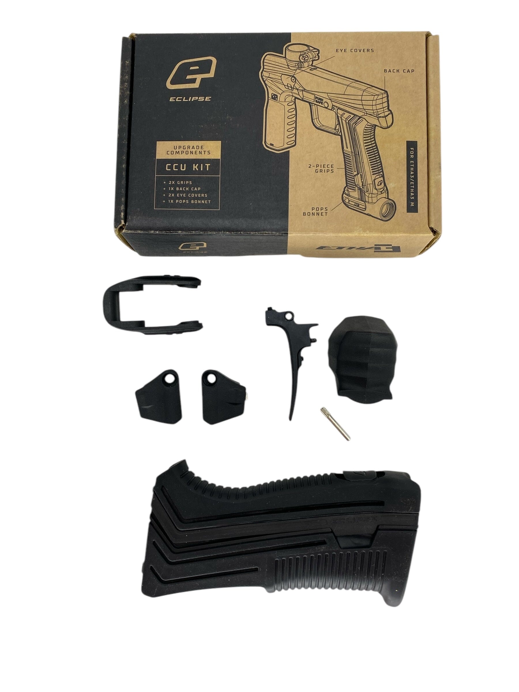 Used Planet Eclipse Etha 3 Etha 3M Color Contrast Upgrade CCU Kit - Black Paintball Gun from CPXBrosPaintball Buy/Sell/Trade Paintball Markers, New Paintball Guns, Paintball Hoppers, Paintball Masks, and Hormesis Headbands