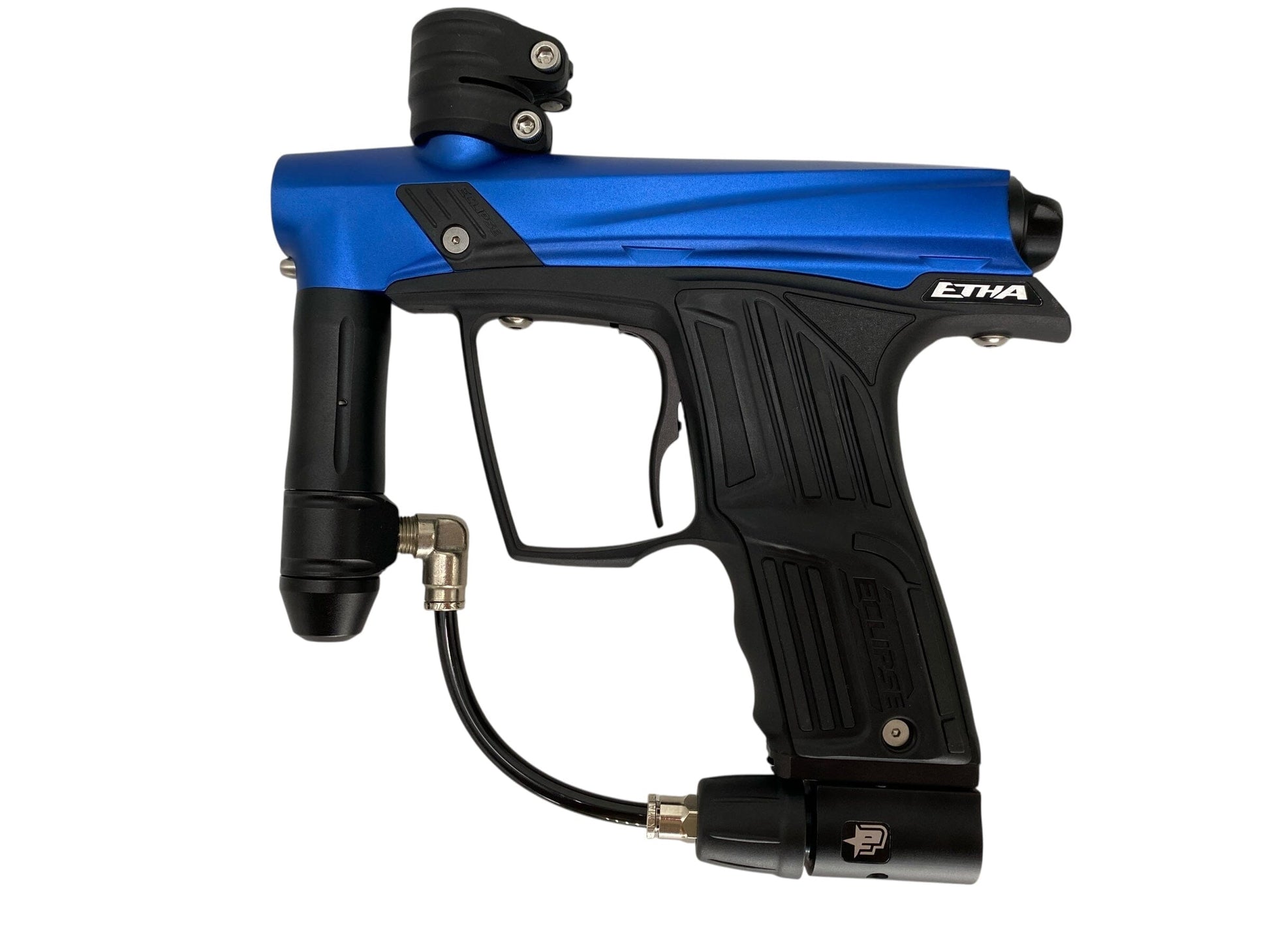 Used Planet Eclipse Etha Paintball Gun Blue/Black Paintball Gun from CPXBrosPaintball Buy/Sell/Trade Paintball Markers, New Paintball Guns, Paintball Hoppers, Paintball Masks, and Hormesis Headbands