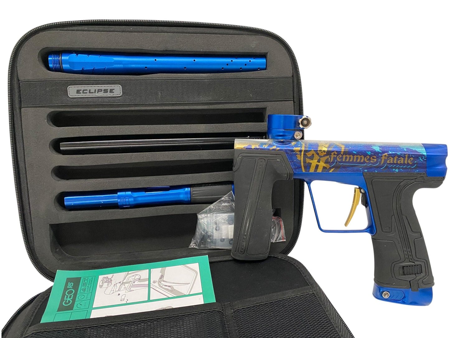 Used Planet Eclipse FEMMES FATALE Geo R5 Paintball Gun Paintball Gun from CPXBrosPaintball Buy/Sell/Trade Paintball Markers, New Paintball Guns, Paintball Hoppers, Paintball Masks, and Hormesis Headbands