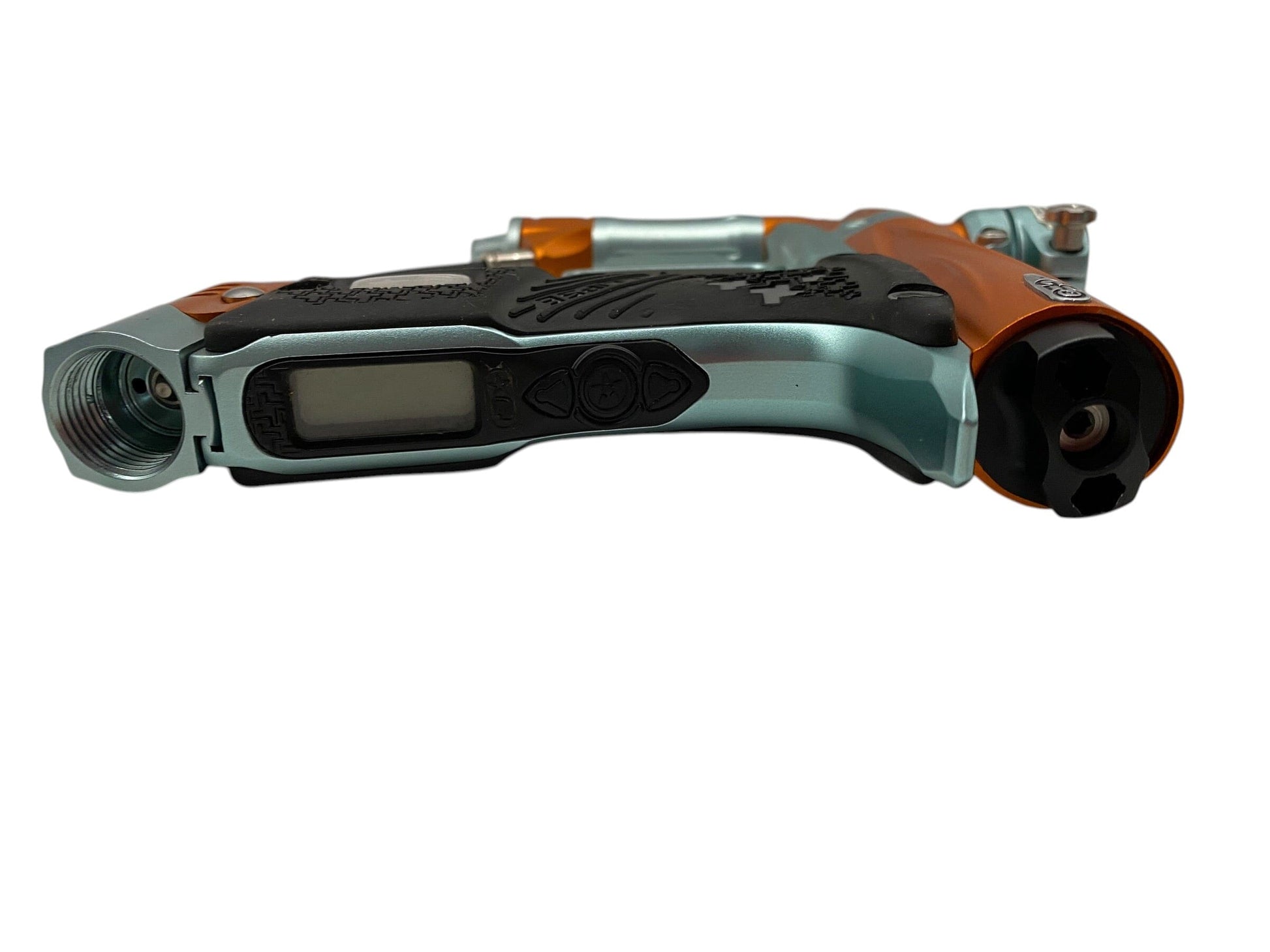 Used Planet Eclipse Geo 2 Orange/Blue Paintball Gun Paintball Gun from CPXBrosPaintball Buy/Sell/Trade Paintball Markers, New Paintball Guns, Paintball Hoppers, Paintball Masks, and Hormesis Headbands