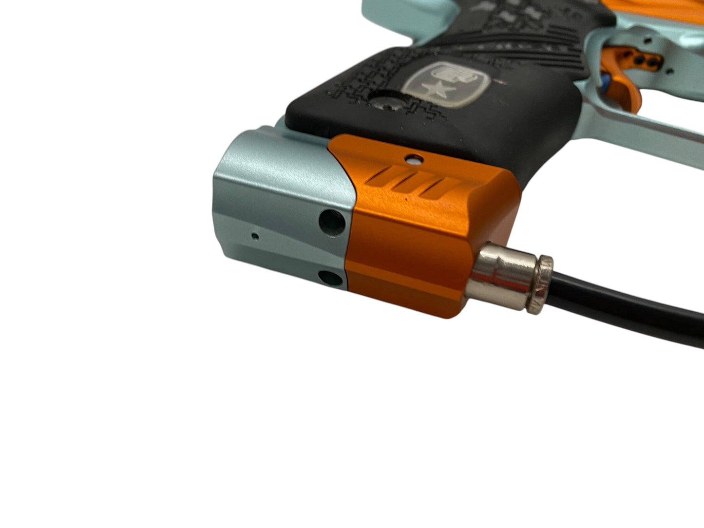 Used Planet Eclipse Geo 2 Orange/Blue Paintball Gun Paintball Gun from CPXBrosPaintball Buy/Sell/Trade Paintball Markers, New Paintball Guns, Paintball Hoppers, Paintball Masks, and Hormesis Headbands