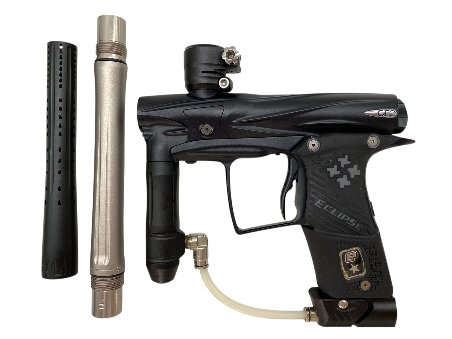 Used Planet Eclipse Geo 2 Paintball Gun Black Paintball Gun from CPXBrosPaintball Buy/Sell/Trade Paintball Markers, New Paintball Guns, Paintball Hoppers, Paintball Masks, and Hormesis Headbands