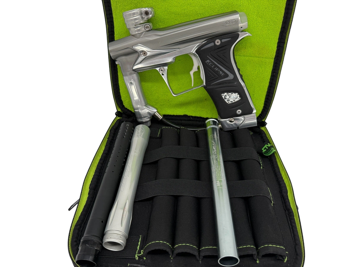Used Planet Eclipse Geo 3 Grey/Chrome + IV Core Paintball Gun Paintball Gun from CPXBrosPaintball Buy/Sell/Trade Paintball Markers, New Paintball Guns, Paintball Hoppers, Paintball Masks, and Hormesis Headbands
