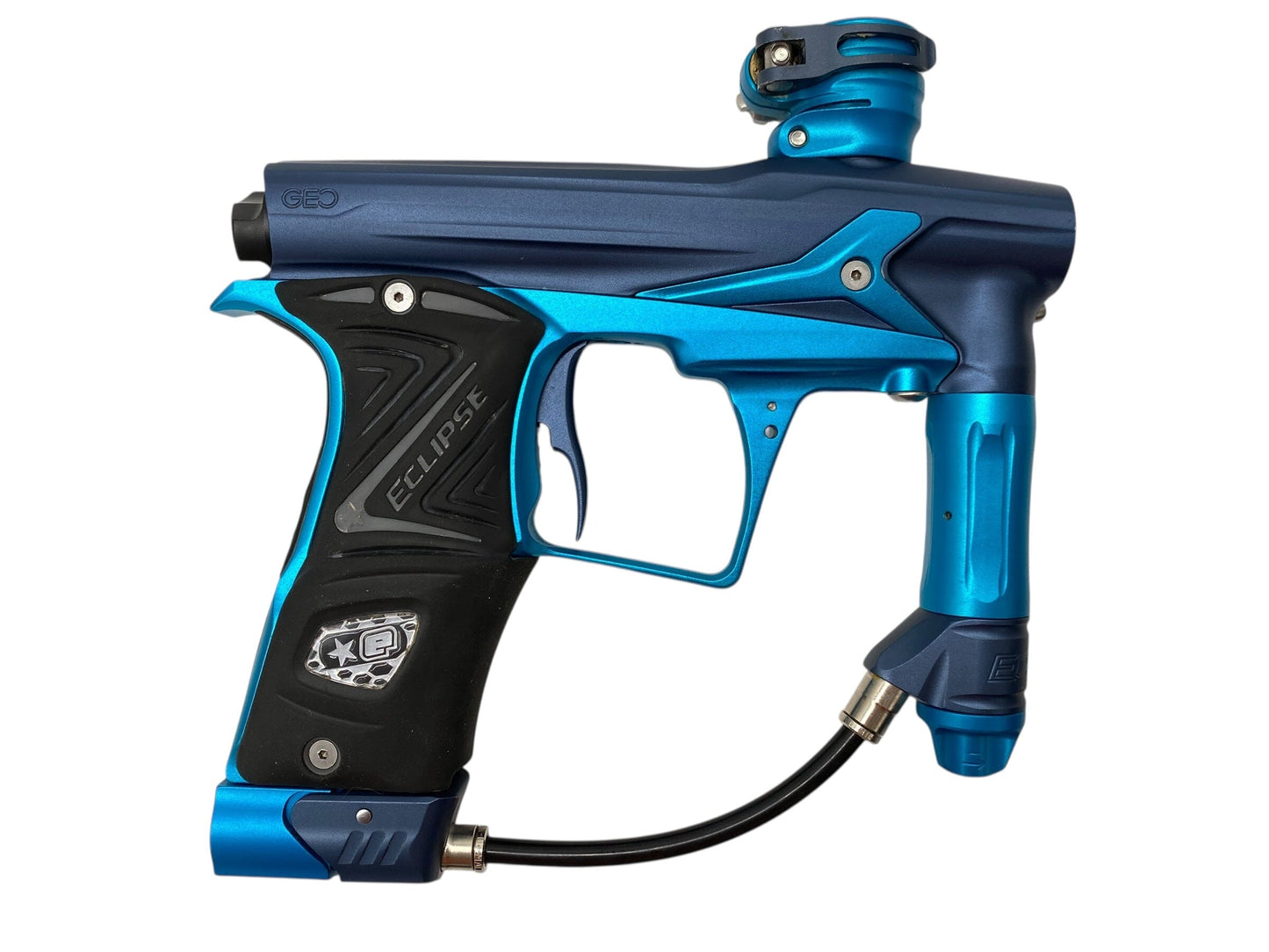 Used Planet Eclipse Geo 3 Paintball Gun Blue/Teal Paintball Gun from CPXBrosPaintball Buy/Sell/Trade Paintball Markers, New Paintball Guns, Paintball Hoppers, Paintball Masks, and Hormesis Headbands