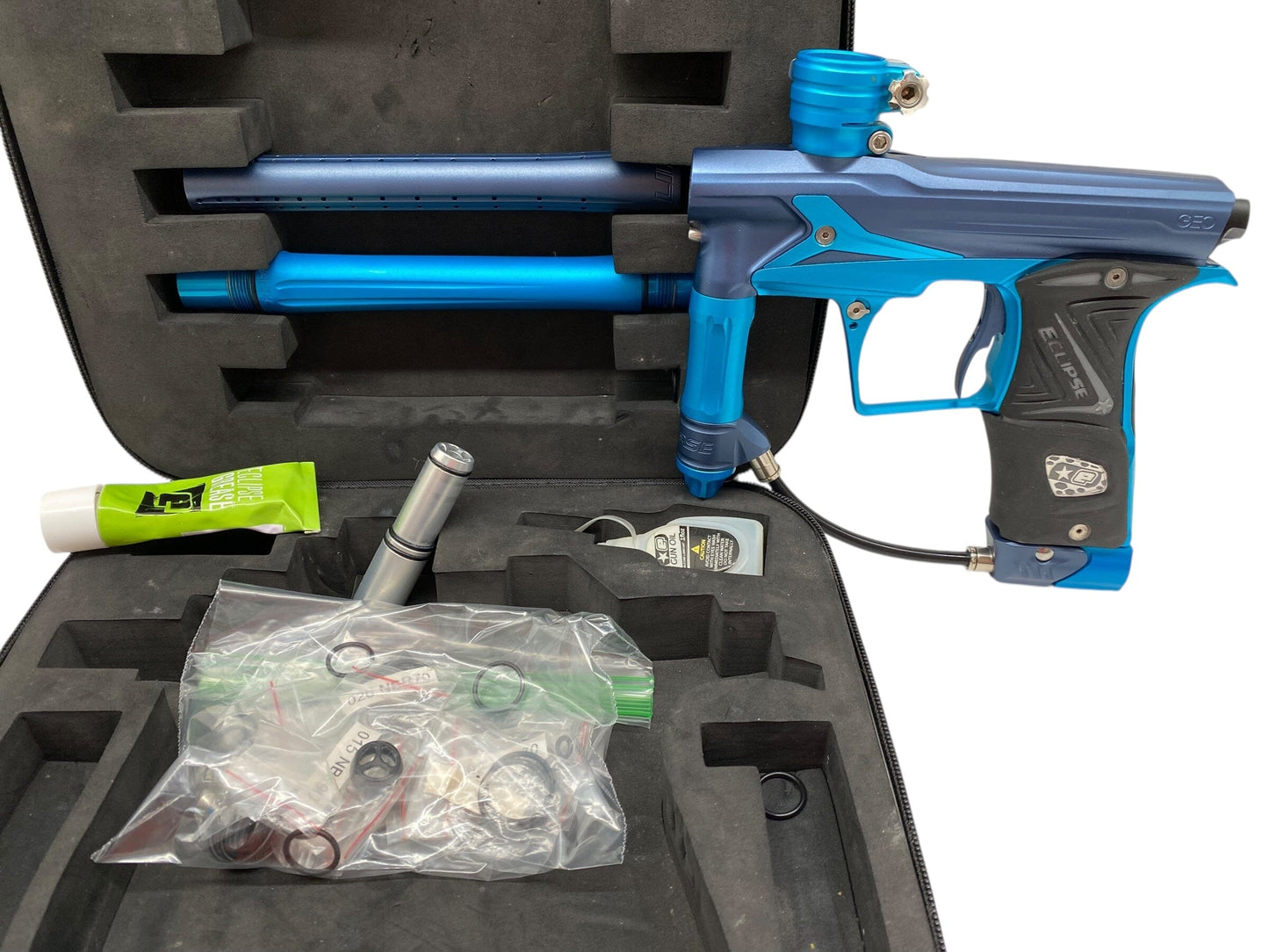 Used Planet Eclipse Geo 3 Paintball Gun Blue/Teal Paintball Gun from CPXBrosPaintball Buy/Sell/Trade Paintball Markers, New Paintball Guns, Paintball Hoppers, Paintball Masks, and Hormesis Headbands
