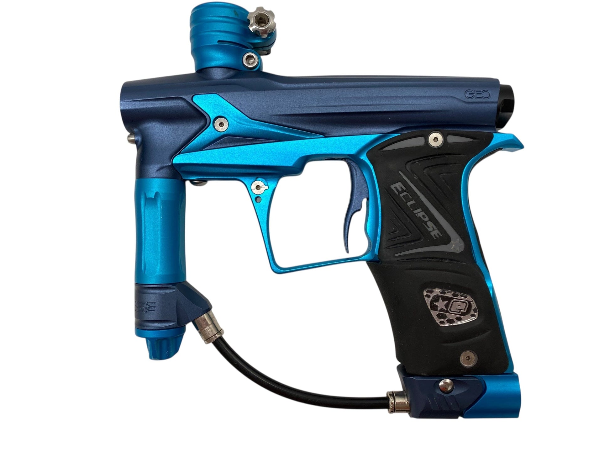 Used Planet Eclipse Geo 3 Paintball Gun Blue/Teal Paintball Gun from CPXBrosPaintball Buy/Sell/Trade Paintball Markers, New Paintball Guns, Paintball Hoppers, Paintball Masks, and Hormesis Headbands