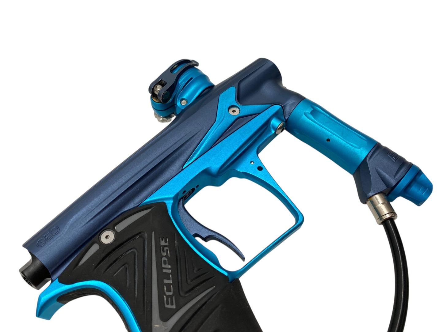 Used Planet Eclipse Geo 3 Paintball Gun Blue/Teal Paintball Gun from CPXBrosPaintball Buy/Sell/Trade Paintball Markers, New Paintball Guns, Paintball Hoppers, Paintball Masks, and Hormesis Headbands