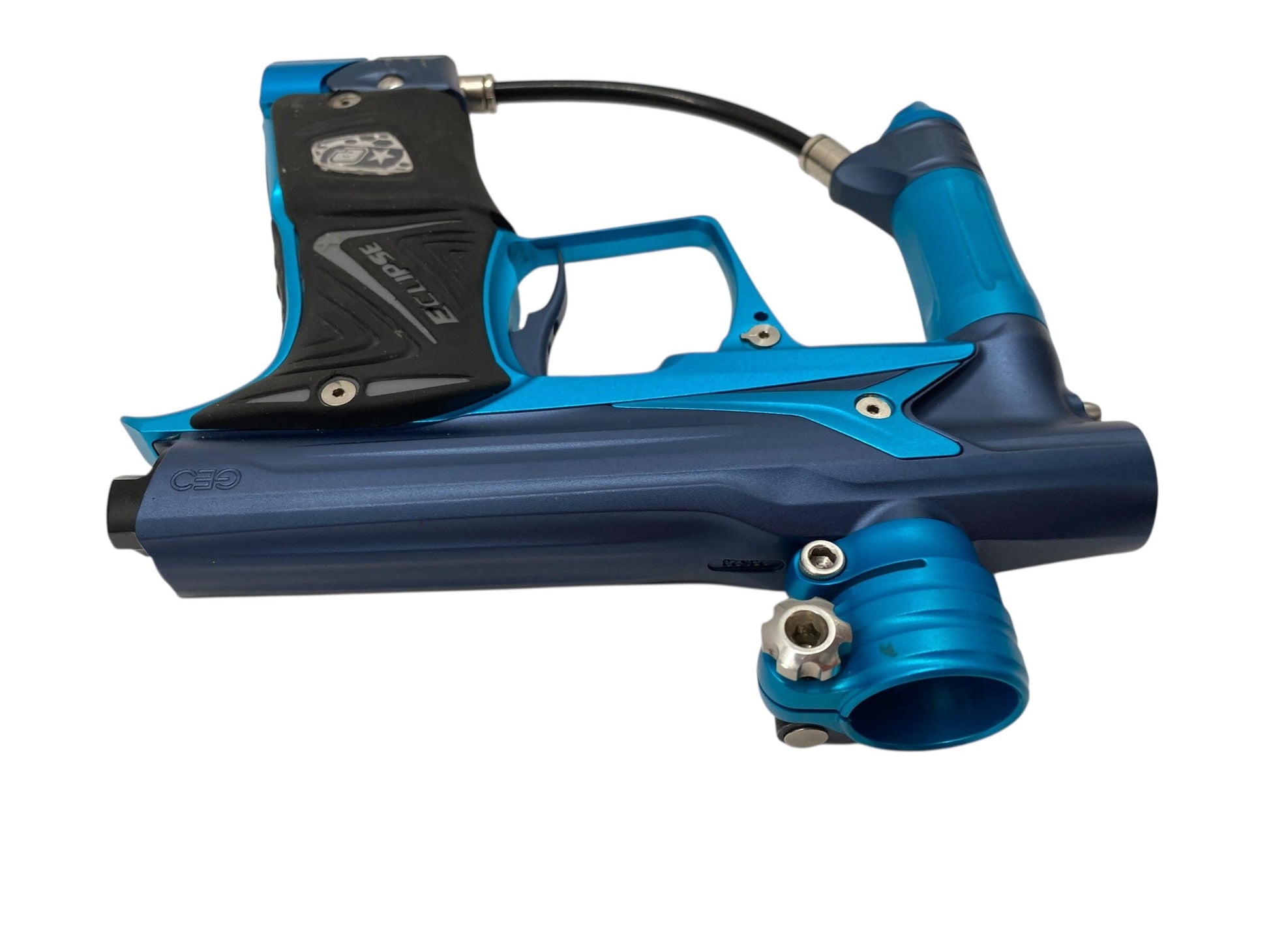 Used Planet Eclipse Geo 3 Paintball Gun Blue/Teal Paintball Gun from CPXBrosPaintball Buy/Sell/Trade Paintball Markers, New Paintball Guns, Paintball Hoppers, Paintball Masks, and Hormesis Headbands