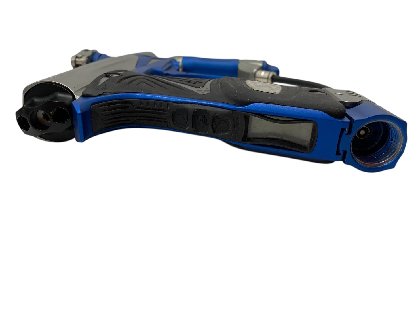 Used Planet Eclipse Geo 3 Paintball Gun Grey/Blue Paintball Gun from CPXBrosPaintball Buy/Sell/Trade Paintball Markers, New Paintball Guns, Paintball Hoppers, Paintball Masks, and Hormesis Headbands