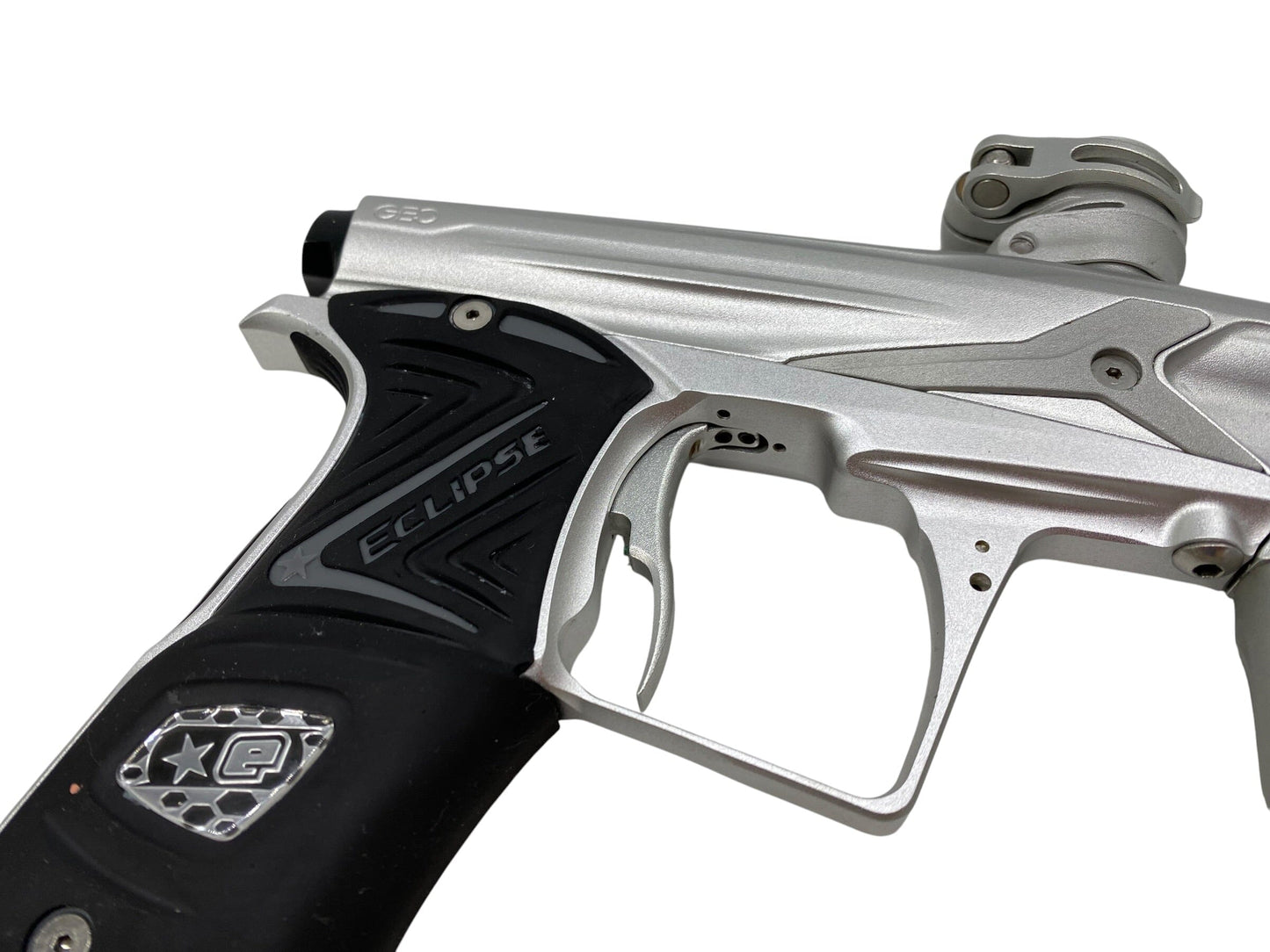 Used Planet Eclipse Geo 3 Silver/Grey Paintball Gun Paintball Gun from CPXBrosPaintball Buy/Sell/Trade Paintball Markers, New Paintball Guns, Paintball Hoppers, Paintball Masks, and Hormesis Headbands