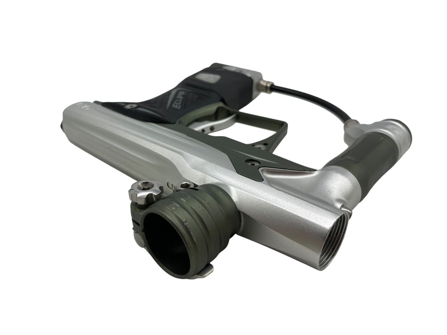 Used Planet Eclipse Geo 3 Silver/Olive GreenPaintball Gun Paintball Gun from CPXBrosPaintball Buy/Sell/Trade Paintball Markers, New Paintball Guns, Paintball Hoppers, Paintball Masks, and Hormesis Headbands