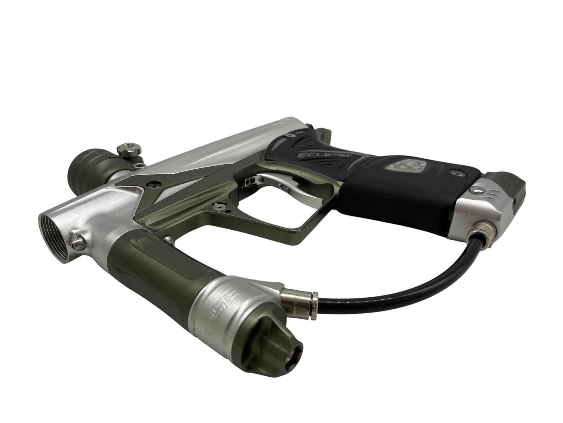 Used Planet Eclipse Geo 3 Silver/Olive GreenPaintball Gun Paintball Gun from CPXBrosPaintball Buy/Sell/Trade Paintball Markers, New Paintball Guns, Paintball Hoppers, Paintball Masks, and Hormesis Headbands
