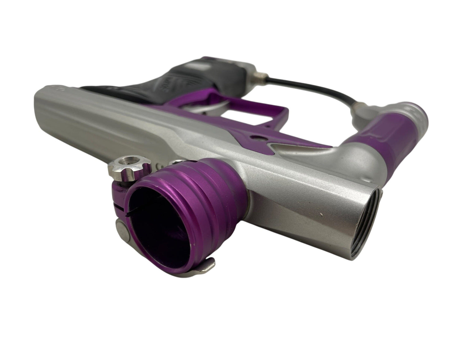 Used Planet Eclipse Geo 3 Silver/Purple Paintball Gun Paintball Gun from CPXBrosPaintball Buy/Sell/Trade Paintball Markers, New Paintball Guns, Paintball Hoppers, Paintball Masks, and Hormesis Headbands