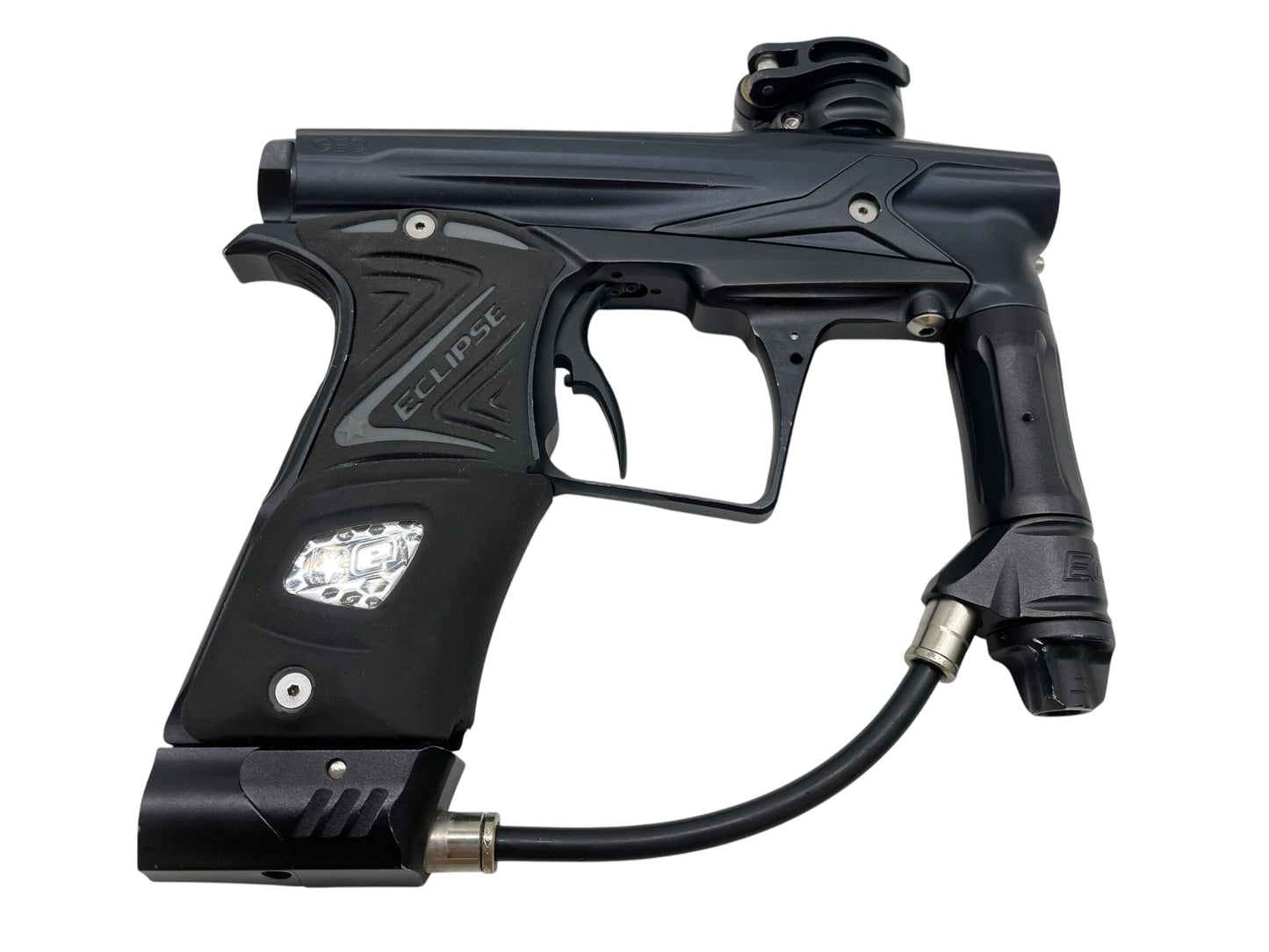 Used Planet Eclipse Geo 3 W/ IV Core Midnight Paintball Gun Paintball Gun from CPXBrosPaintball Buy/Sell/Trade Paintball Markers, New Paintball Guns, Paintball Hoppers, Paintball Masks, and Hormesis Headbands