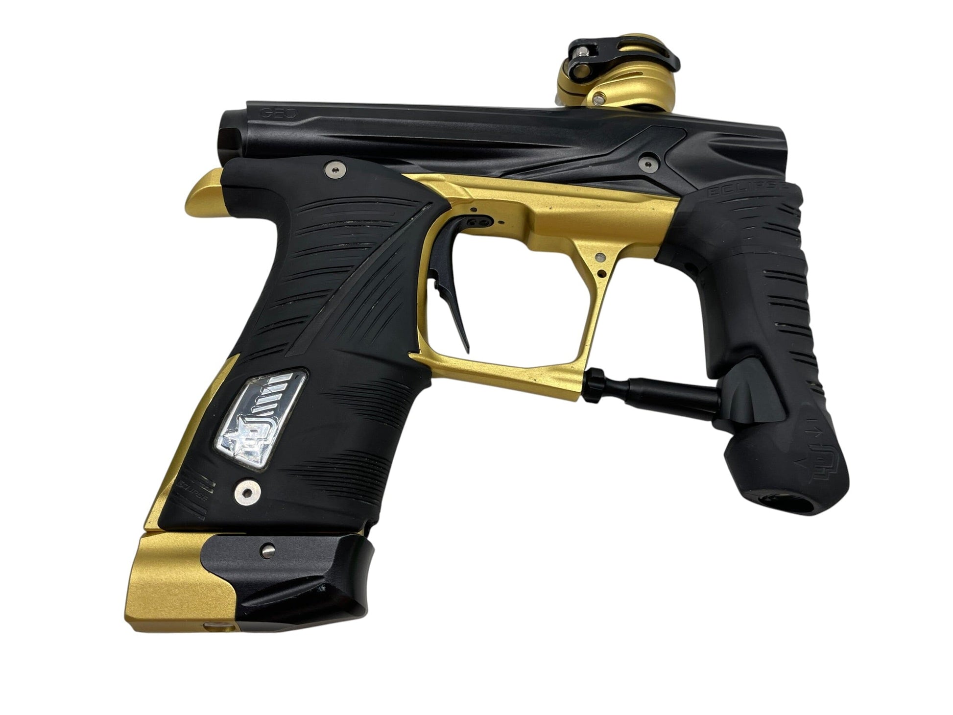 Used Planet Eclipse Geo 3.1 Black/Gold Paintball Gun Paintball Gun from CPXBrosPaintball Buy/Sell/Trade Paintball Markers, New Paintball Guns, Paintball Hoppers, Paintball Masks, and Hormesis Headbands