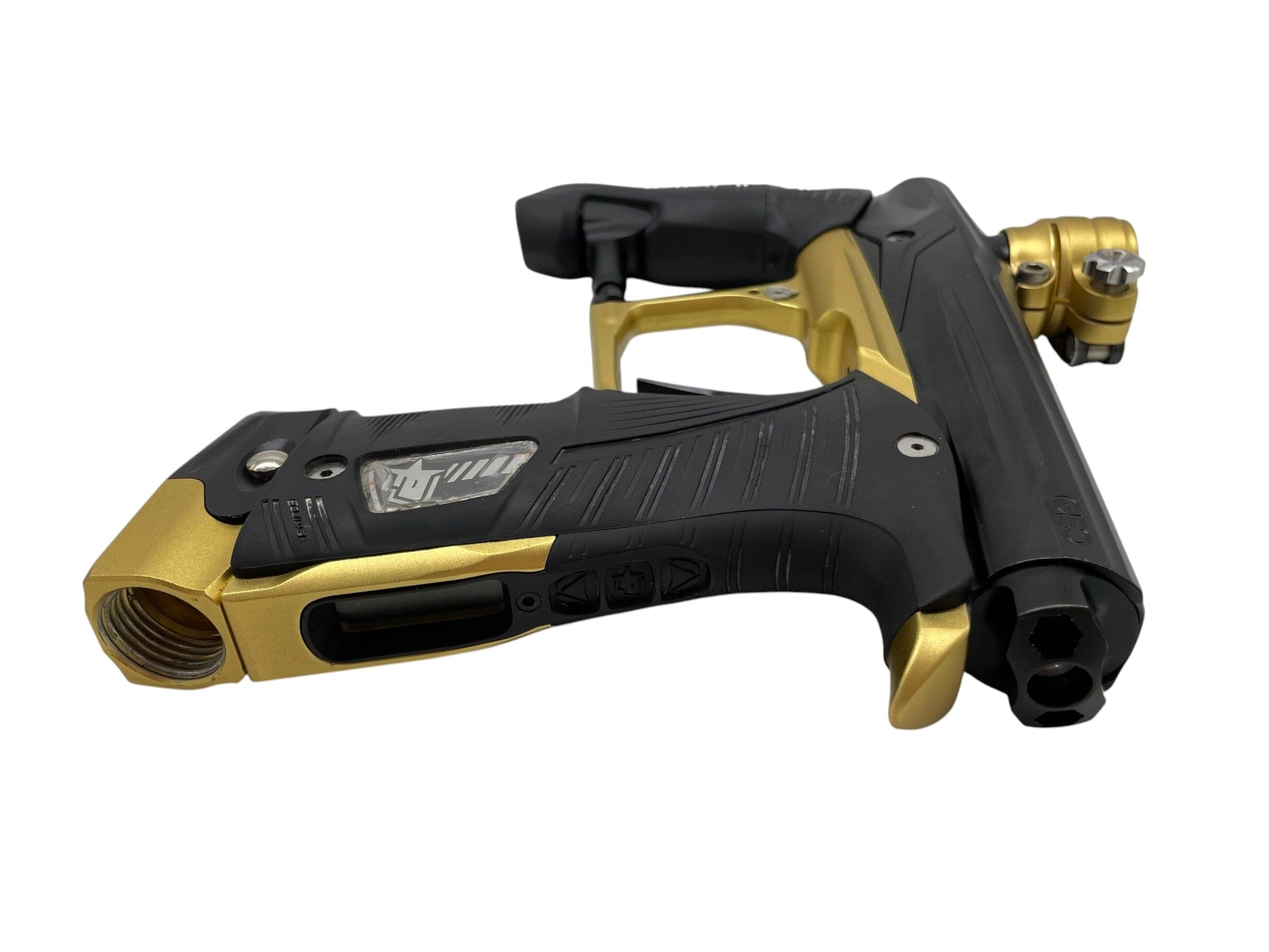 Used Planet Eclipse Geo 3.1 Black/Gold Paintball Gun Paintball Gun from CPXBrosPaintball Buy/Sell/Trade Paintball Markers, New Paintball Guns, Paintball Hoppers, Paintball Masks, and Hormesis Headbands
