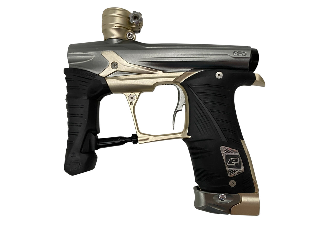 Used Planet Eclipse Geo 3.1 Grey/Gold Paintball Gun Paintball Gun from CPXBrosPaintball Buy/Sell/Trade Paintball Markers, New Paintball Guns, Paintball Hoppers, Paintball Masks, and Hormesis Headbands