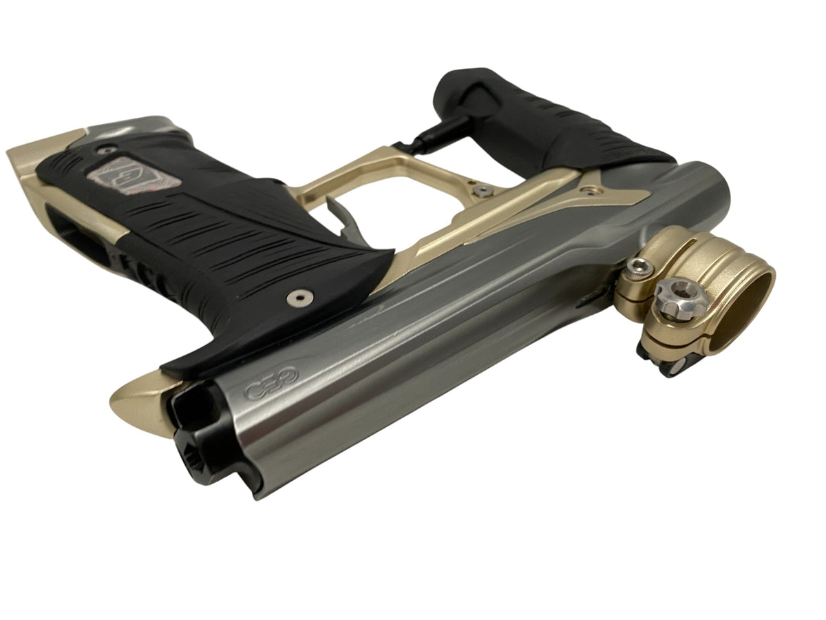 Used Planet Eclipse Geo 3.1 Grey/Gold Paintball Gun Paintball Gun from CPXBrosPaintball Buy/Sell/Trade Paintball Markers, New Paintball Guns, Paintball Hoppers, Paintball Masks, and Hormesis Headbands