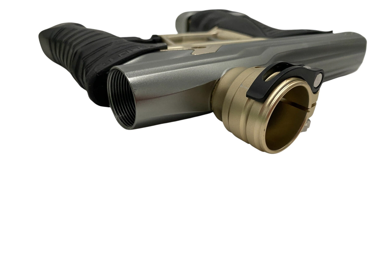 Used Planet Eclipse Geo 3.1 Grey/Gold Paintball Gun Paintball Gun from CPXBrosPaintball Buy/Sell/Trade Paintball Markers, New Paintball Guns, Paintball Hoppers, Paintball Masks, and Hormesis Headbands