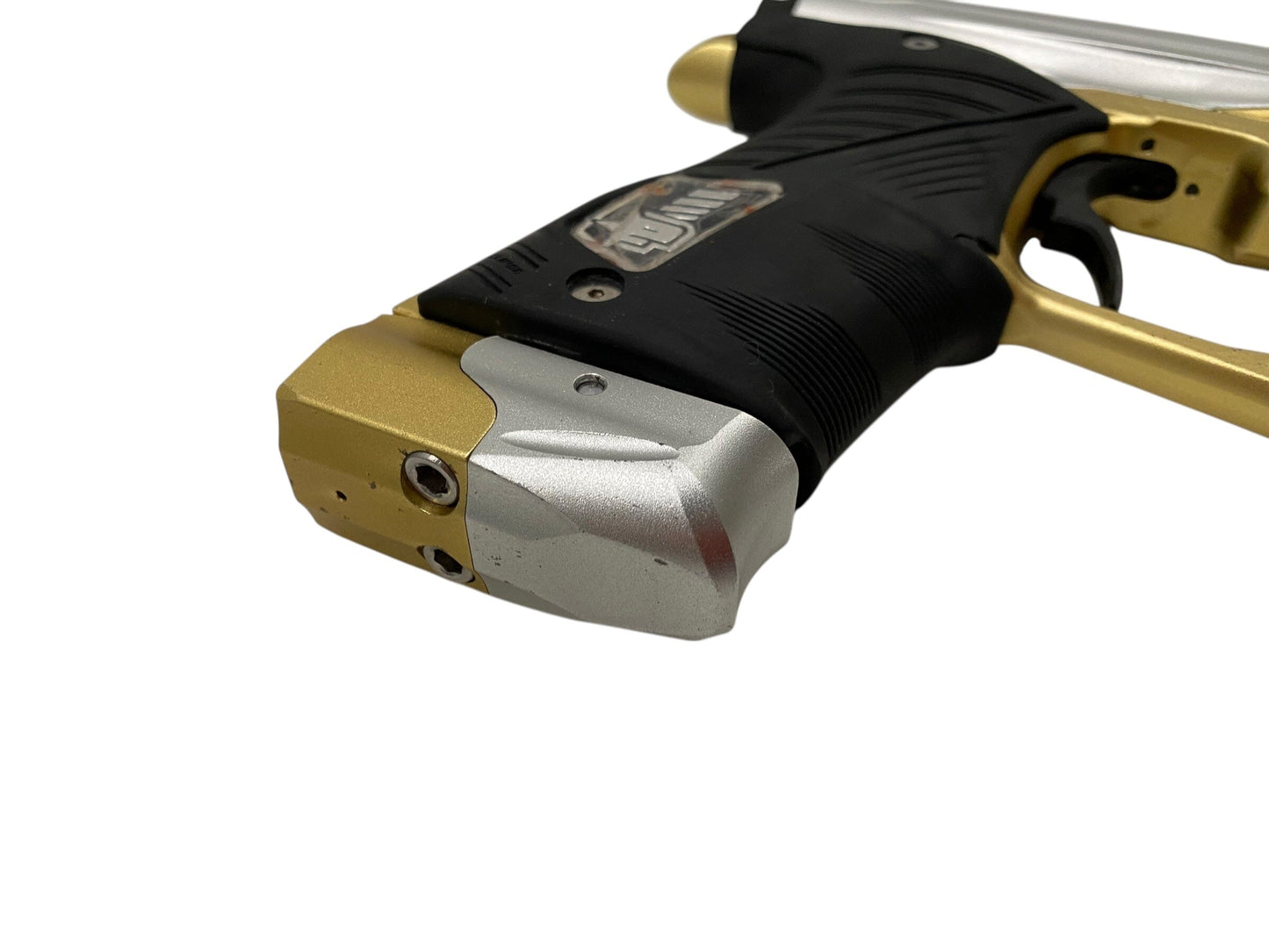Used Planet Eclipse Geo 3.1 Paintball Gun Silver/Gold Paintball Gun from CPXBrosPaintball Buy/Sell/Trade Paintball Markers, New Paintball Guns, Paintball Hoppers, Paintball Masks, and Hormesis Headbands