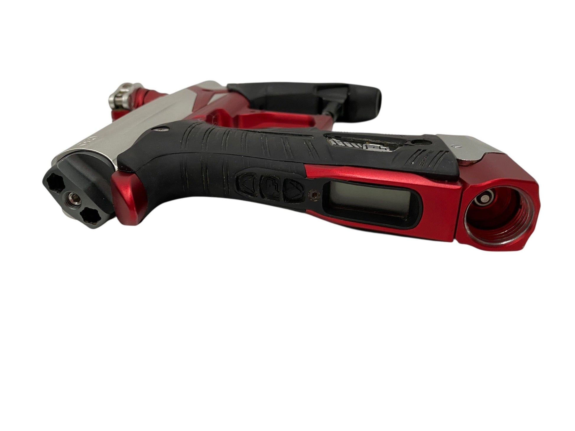 Used Planet Eclipse Geo 3.1 Paintball Gun Silver/Red Paintball Gun from CPXBrosPaintball Buy/Sell/Trade Paintball Markers, New Paintball Guns, Paintball Hoppers, Paintball Masks, and Hormesis Headbands